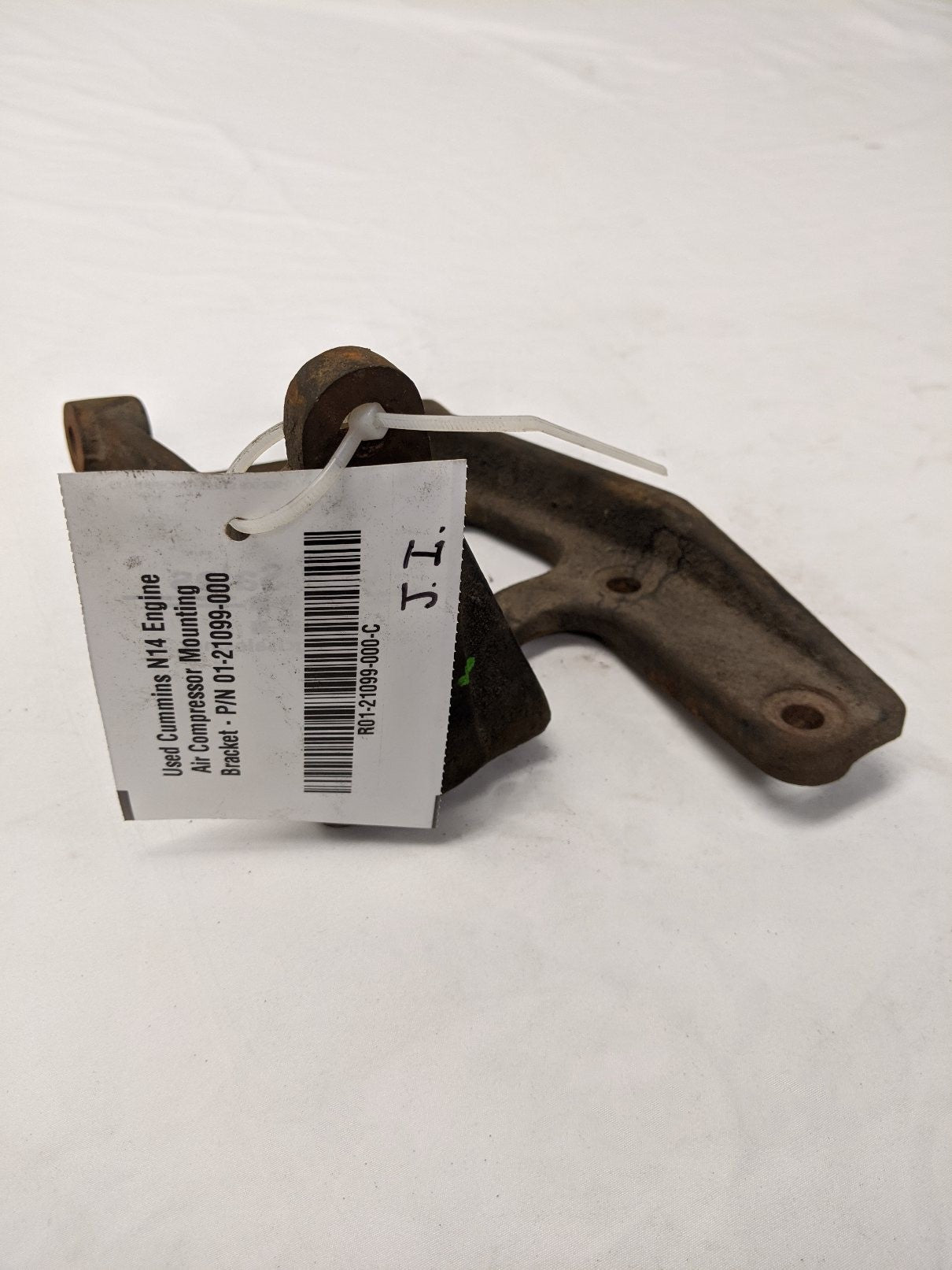 Used Cummins N14 Engine Air Compressor Mounting Bracket - P/N 01-21099-000