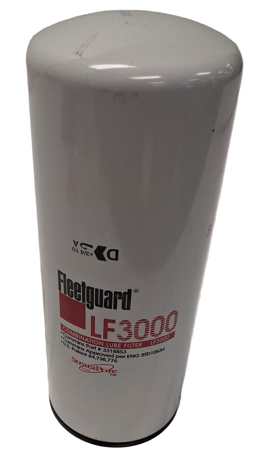 Fleetguard Spin-On Full Flow Oil Lube Filter - P/N FG LF3000