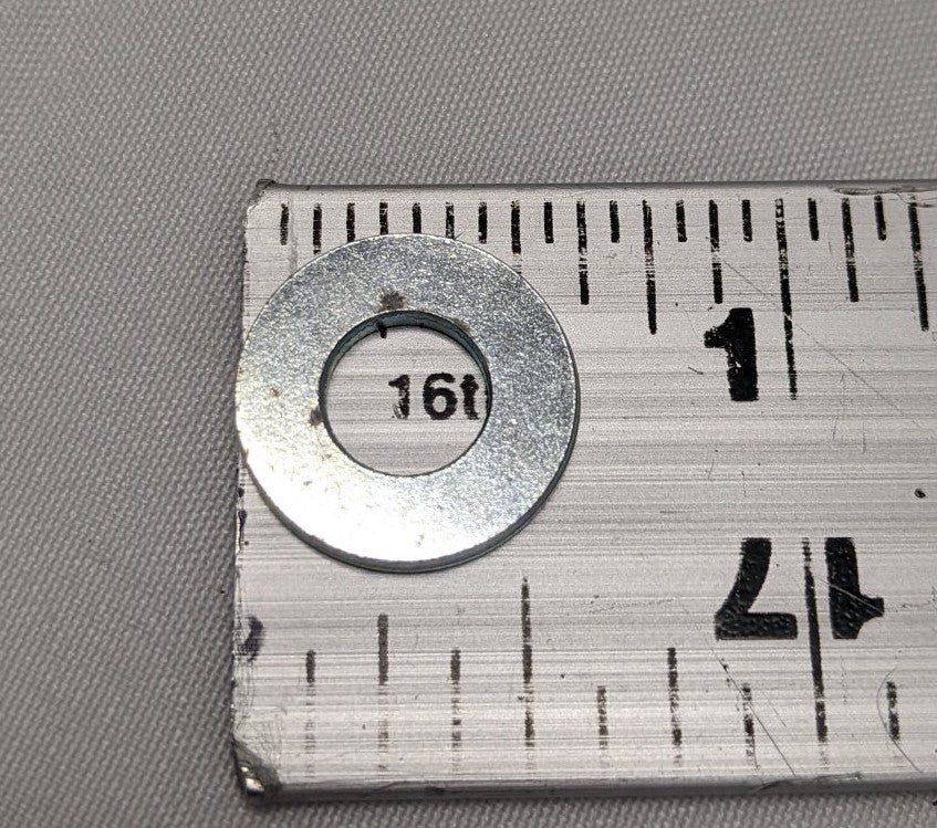 300 Zinc Coated Steel Flat Washers 1/4"