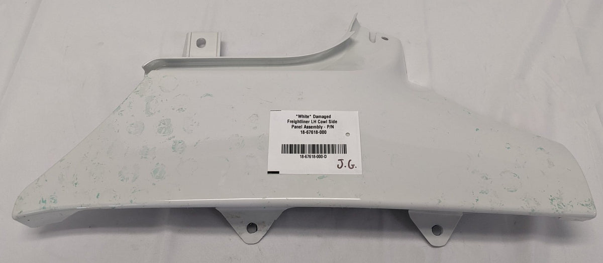 Damaged Freightliner M2 LH Side Cowl Panel 18-67618-000