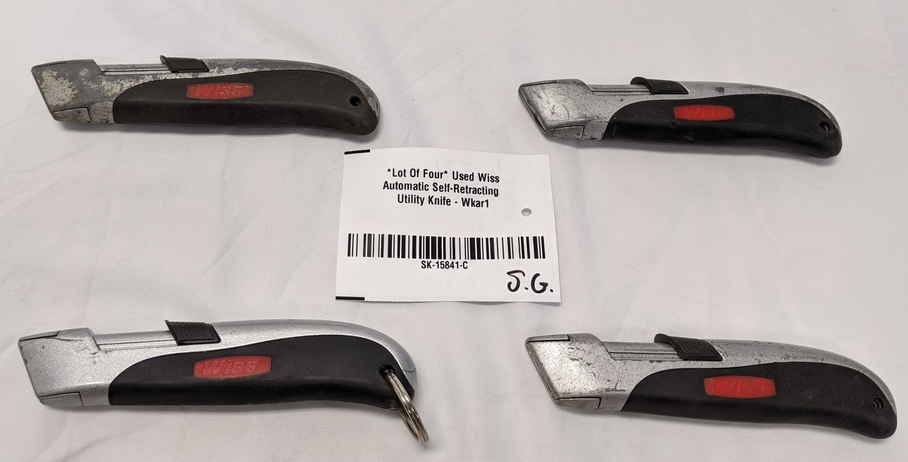 Wiss Auto-Retracting Safety Utility Knife Lot of 4 - Steel Body WKAR1