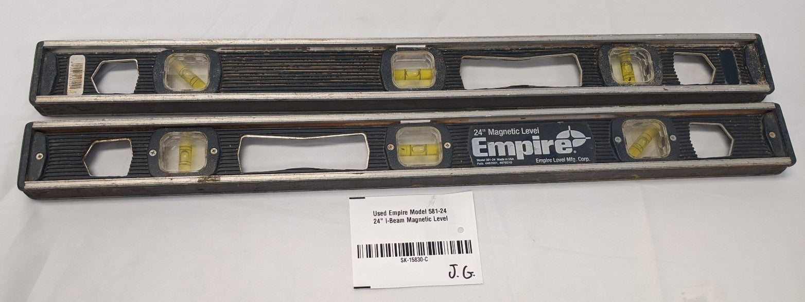 Empire 24" I-Beam Magnetic Level - 581-24 - 3 Vial
