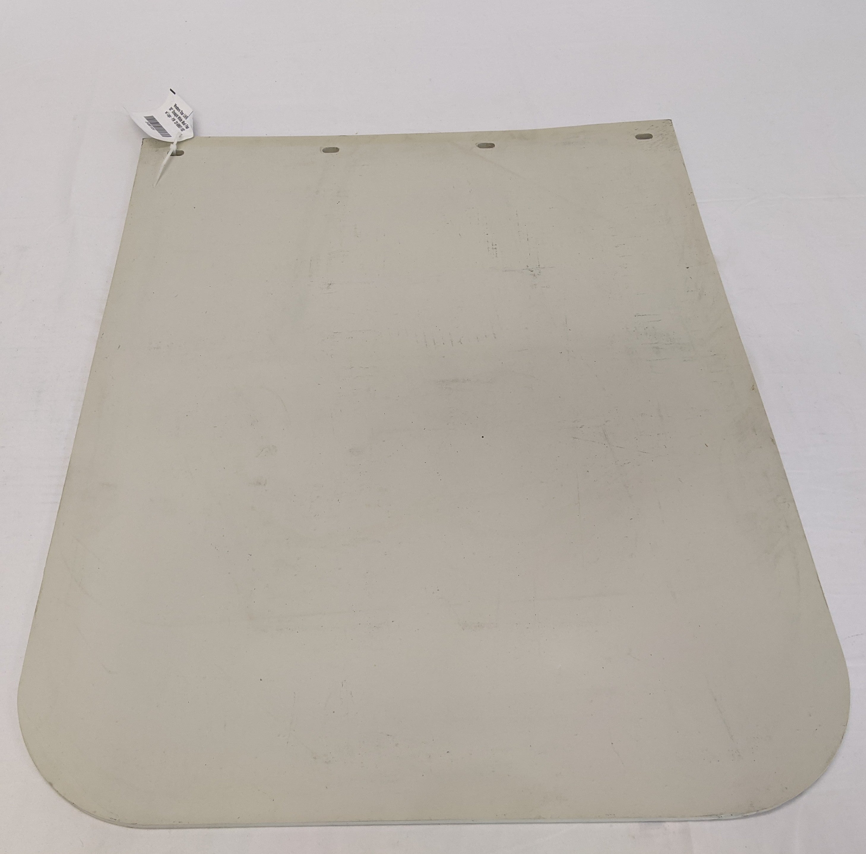 Western Star LH/RH Rear 30" Straight White Mud Flap w/ Logo - P/N  22-69557-102 (10137958515004)