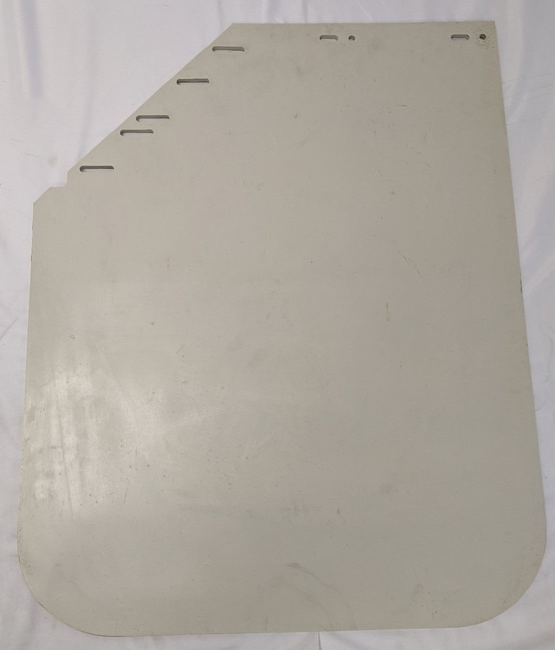 Western Star 30" RH Mitered White Mud Flap Logo 22-81067-111