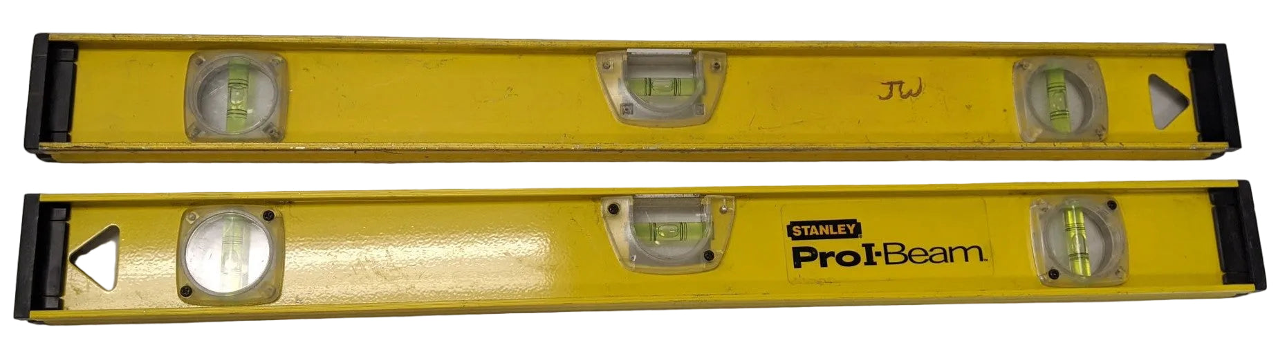 Stanley Pro Carpenter Level 24" Top Read Lot of 2 - I-Beam Aluminum 42-240