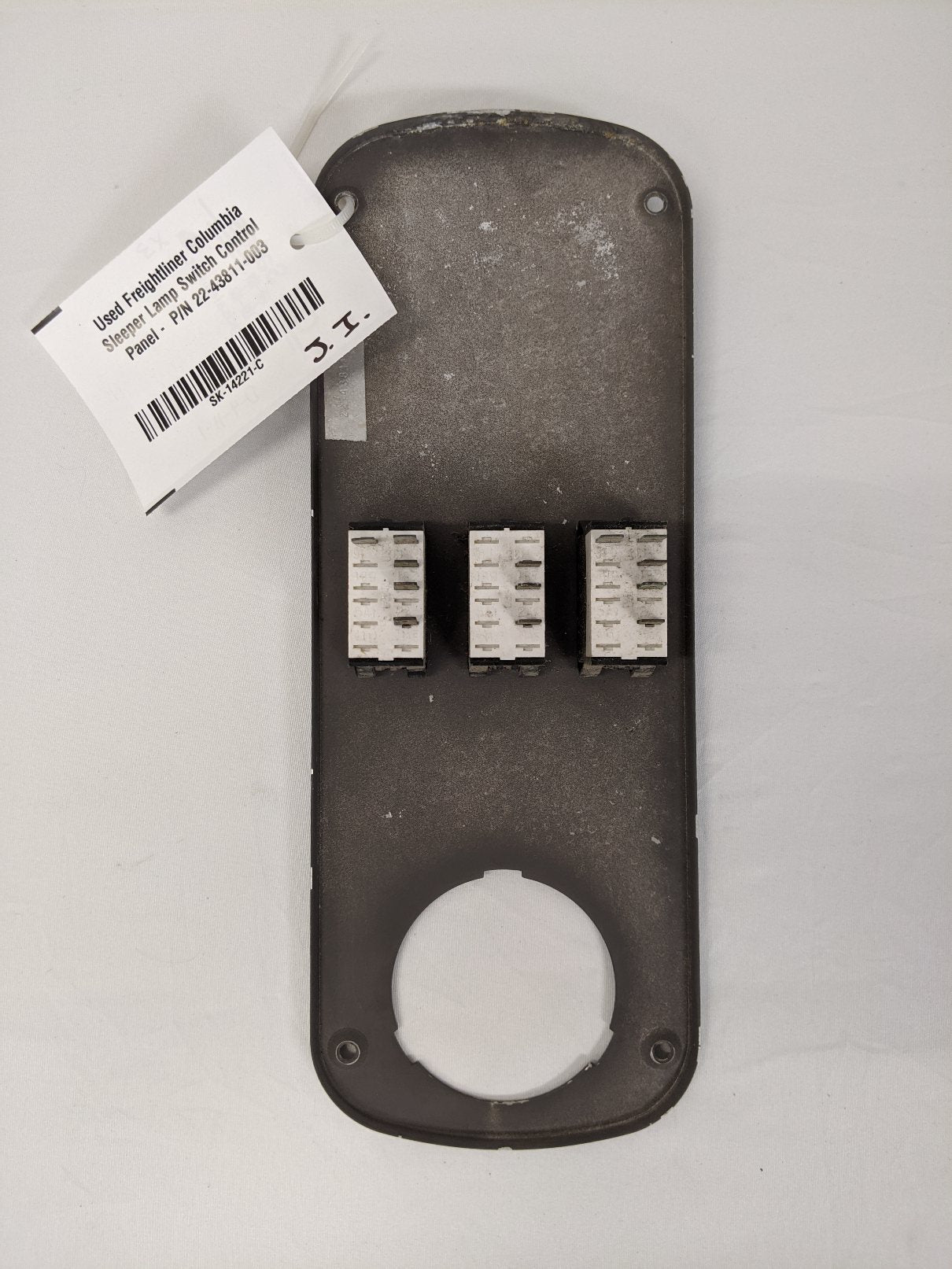 Used Freightliner Columbia Sleeper Lamp Switch Control Panel -  P/N 22-43811-003