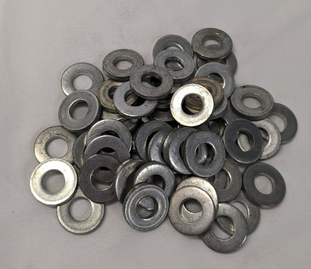 *Lot of 50* New 3/8" x 7/8" x 1/8" Zinc Coated Steel Washers