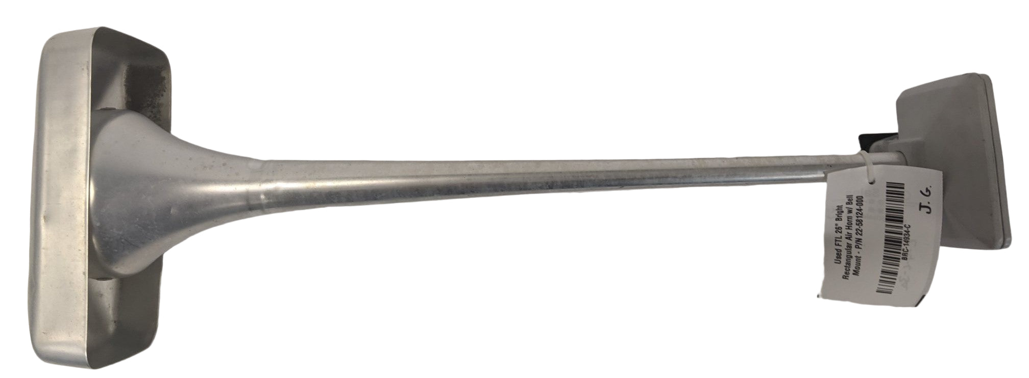 Used FTL 26" Bright Rectangular Air Horn w/ Bell Mount - P/N 22-58124-000