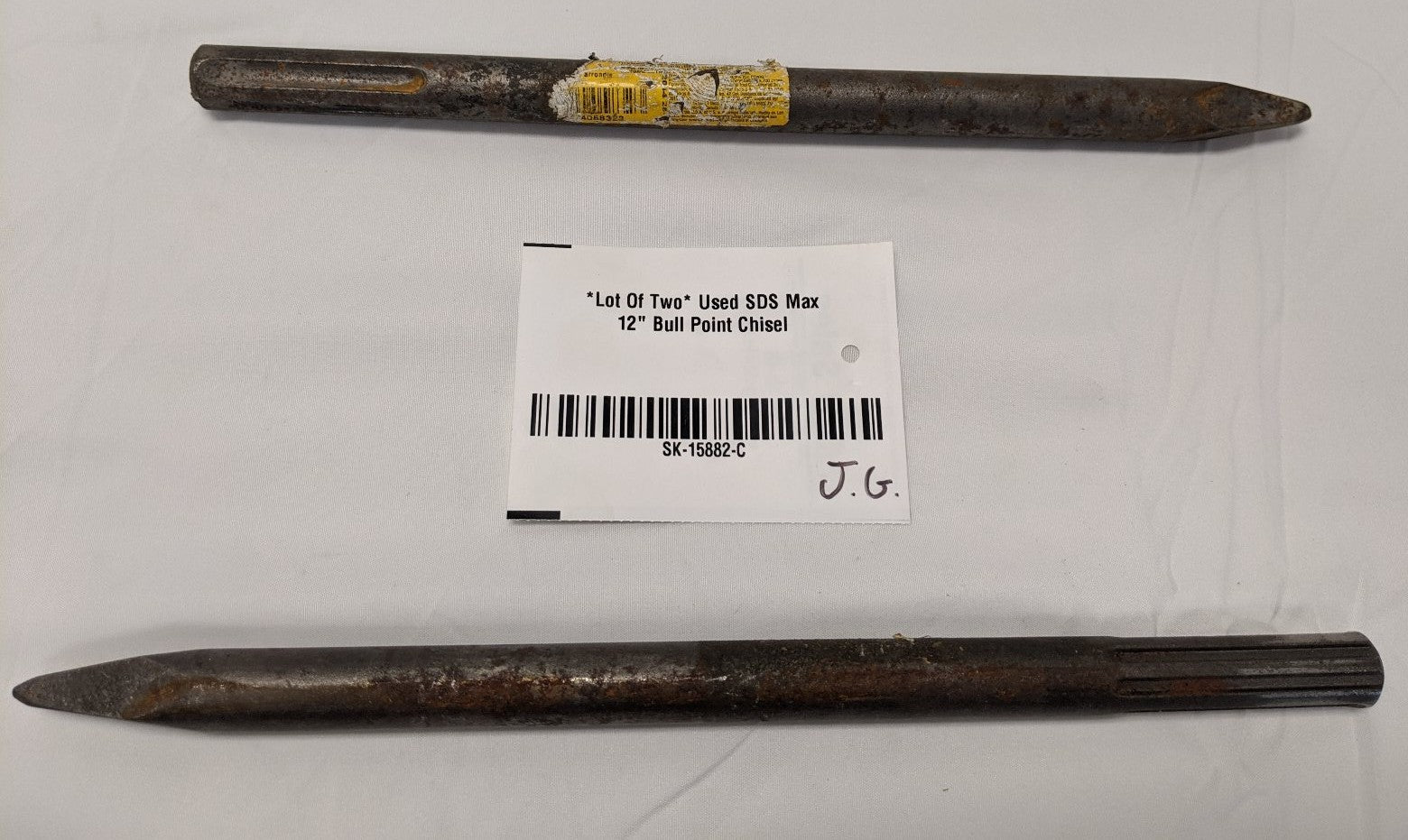 SDS Max Bull Point Chisel | Lot of 2 | 12" | General Chipping | Demolition