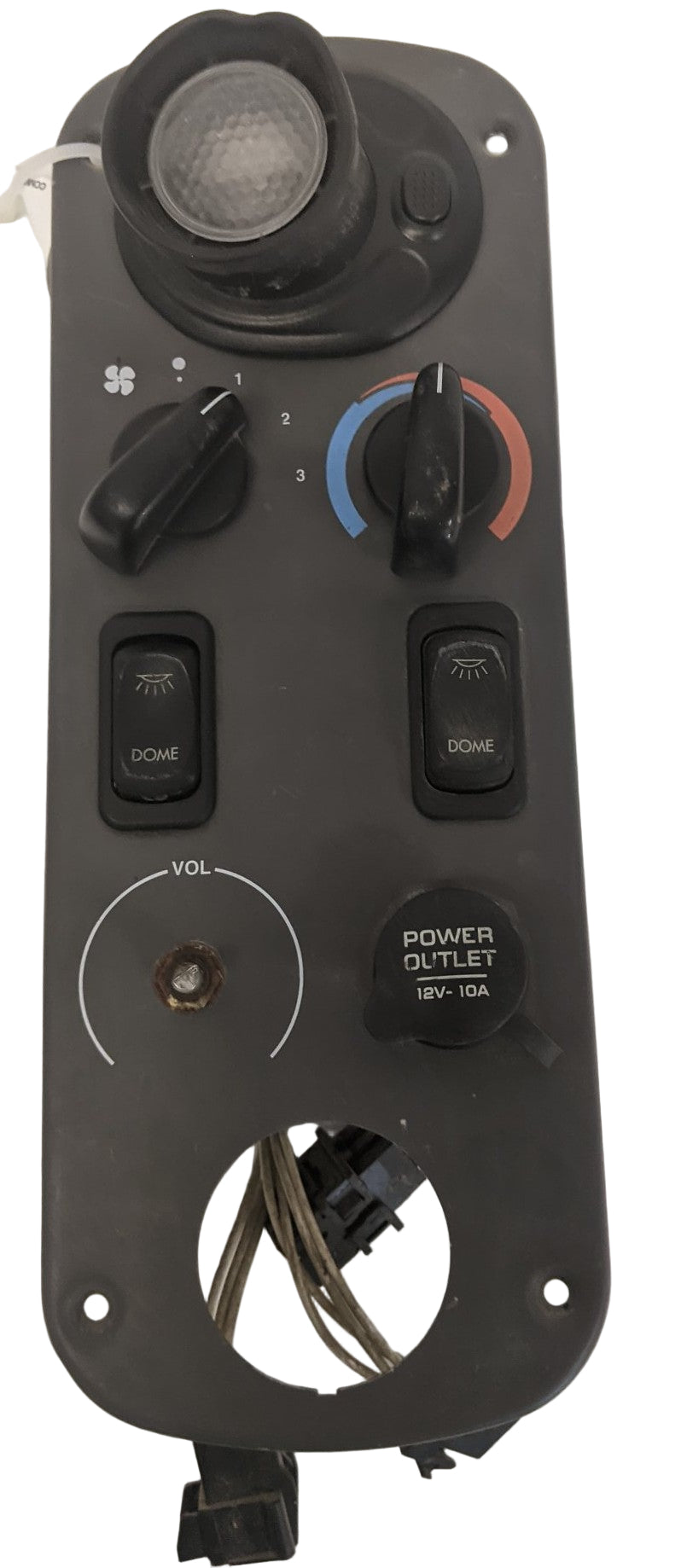 Used Freightliner Columbia Sleeper Cab Control Panel w/ Light - P/N 22-46623-005