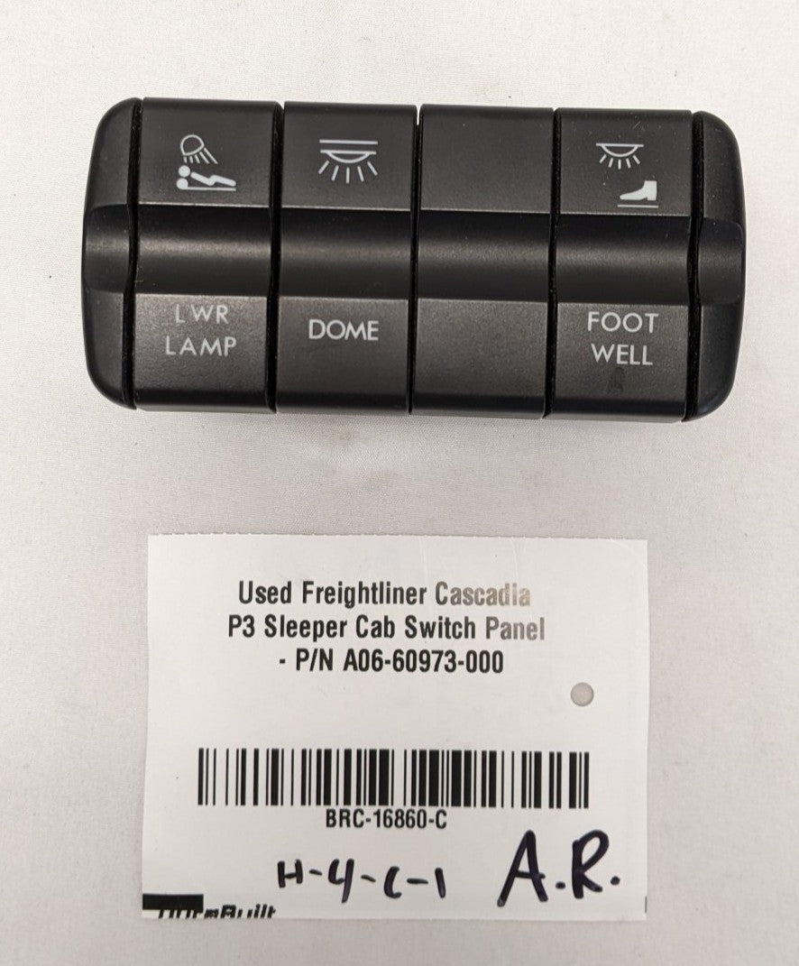 Freightliner Cascadia P3 Sleeper Switch Panel A06-60973-000 Used