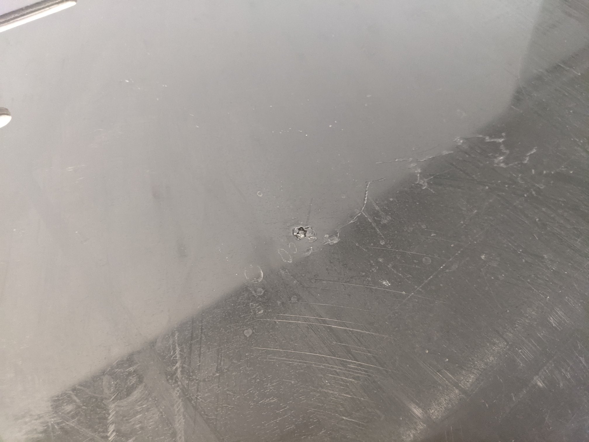 *Scratched* Freightliner RH Rear 24" Mitered Mud Flap w/ Logo - P/N 22-79217-220 (10131185762620)