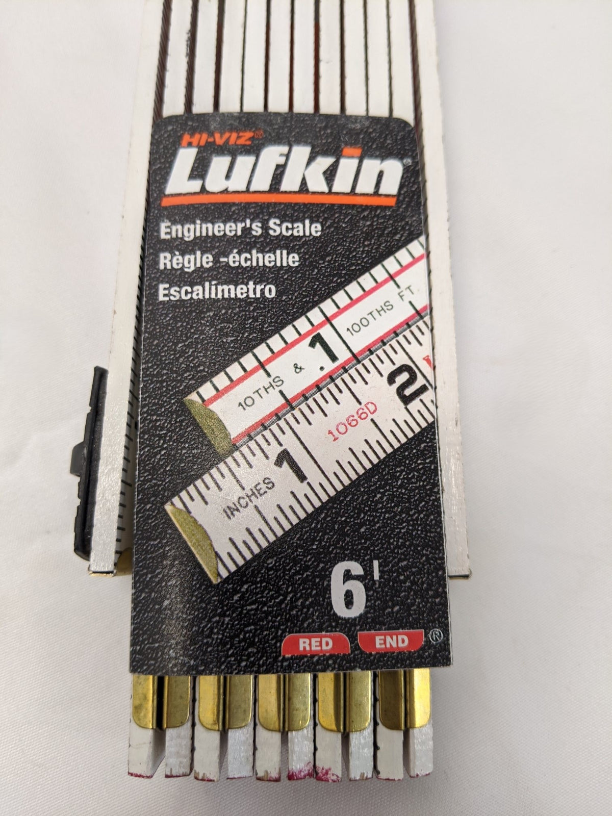 Simple Ruler 6 Ft Lufkin Engineer Scale Folding Ruler 6 FT - Lot of 2 - 1066D