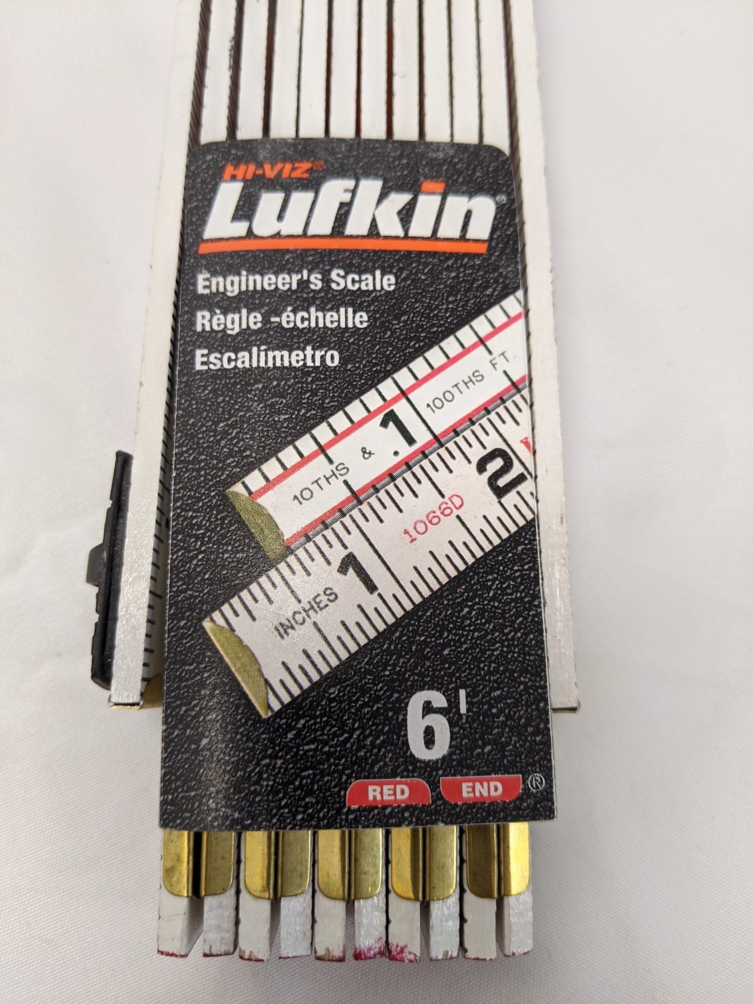 Lufkin Engineer Scale Folding Ruler 6 FT - Lot of 2 - 1066D