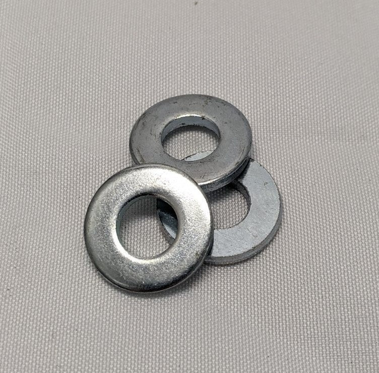 300 Zinc Coated Steel Flat Washers 1/4"