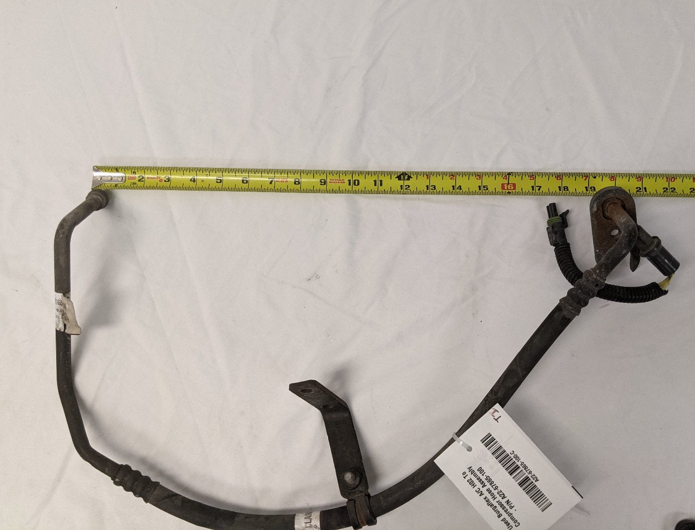 Used Burgaflex A/C H02 To Compressor Hose Assembly - P/N A22-67865-100