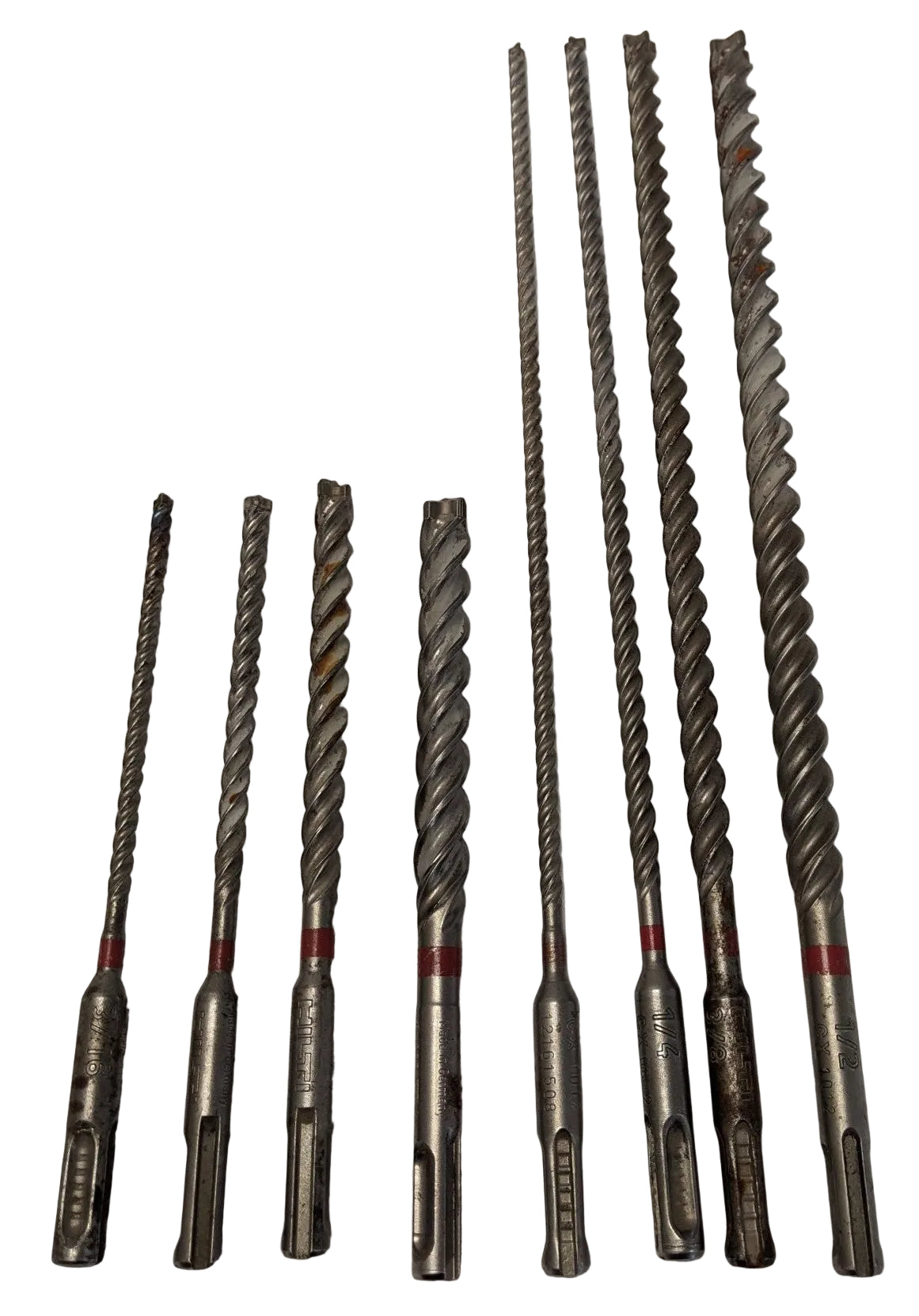 Hilti SDS+ Quad Head Masonry Drill Bit Set - 8pc - 6" 12"