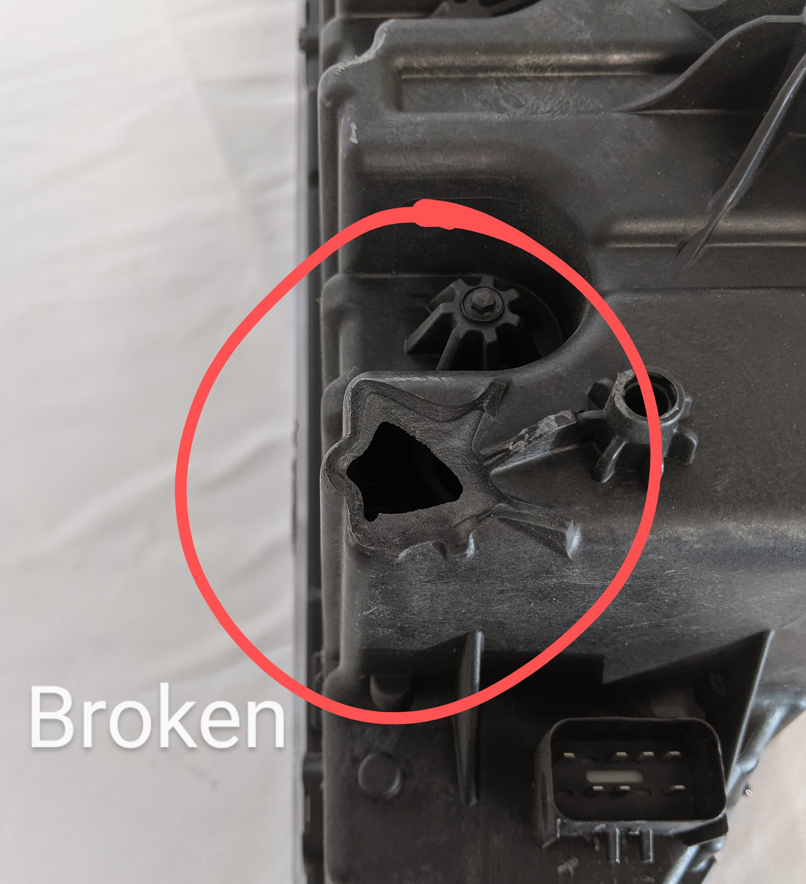 Damaged Western Star 49X, 47X SFA RH LED Head Lamp Assy - P/N  A66-10227-025 (8357147115836)