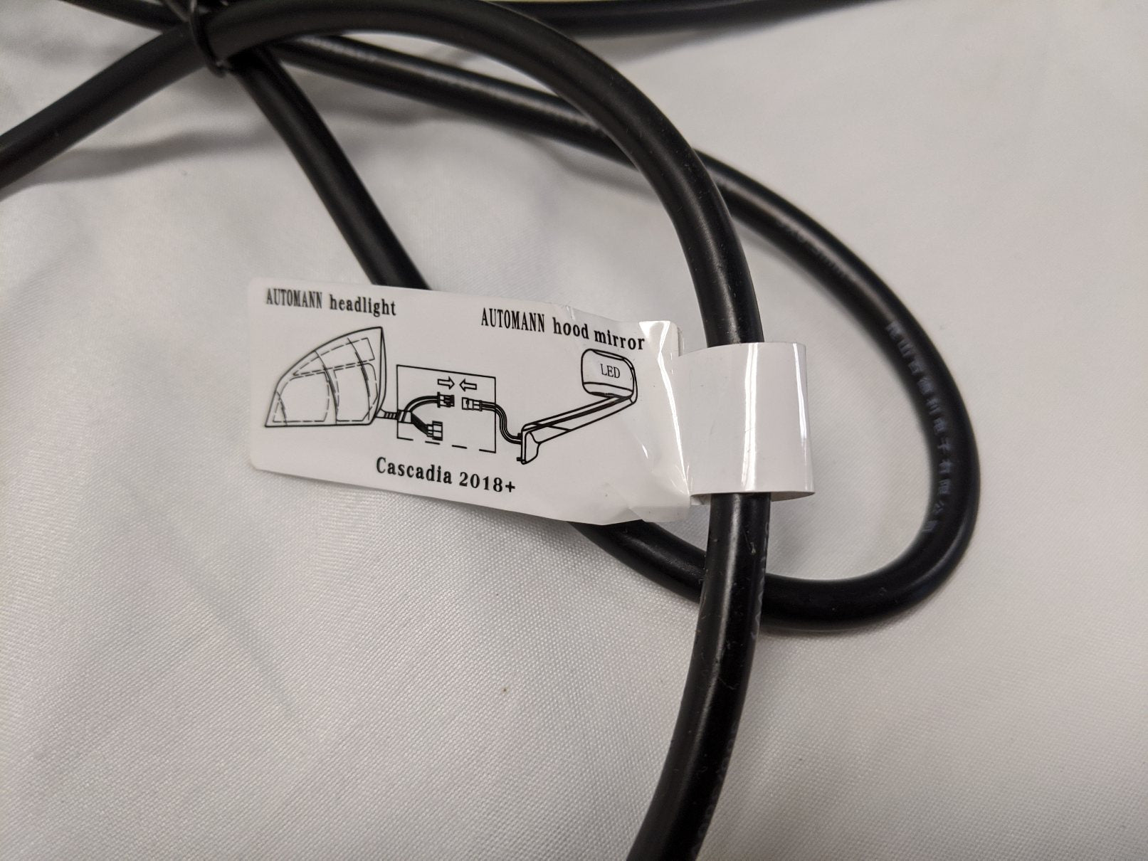 Freightliner Cascadia P4 RH Chrome Hood Mirror - P/N 563.46092DCY