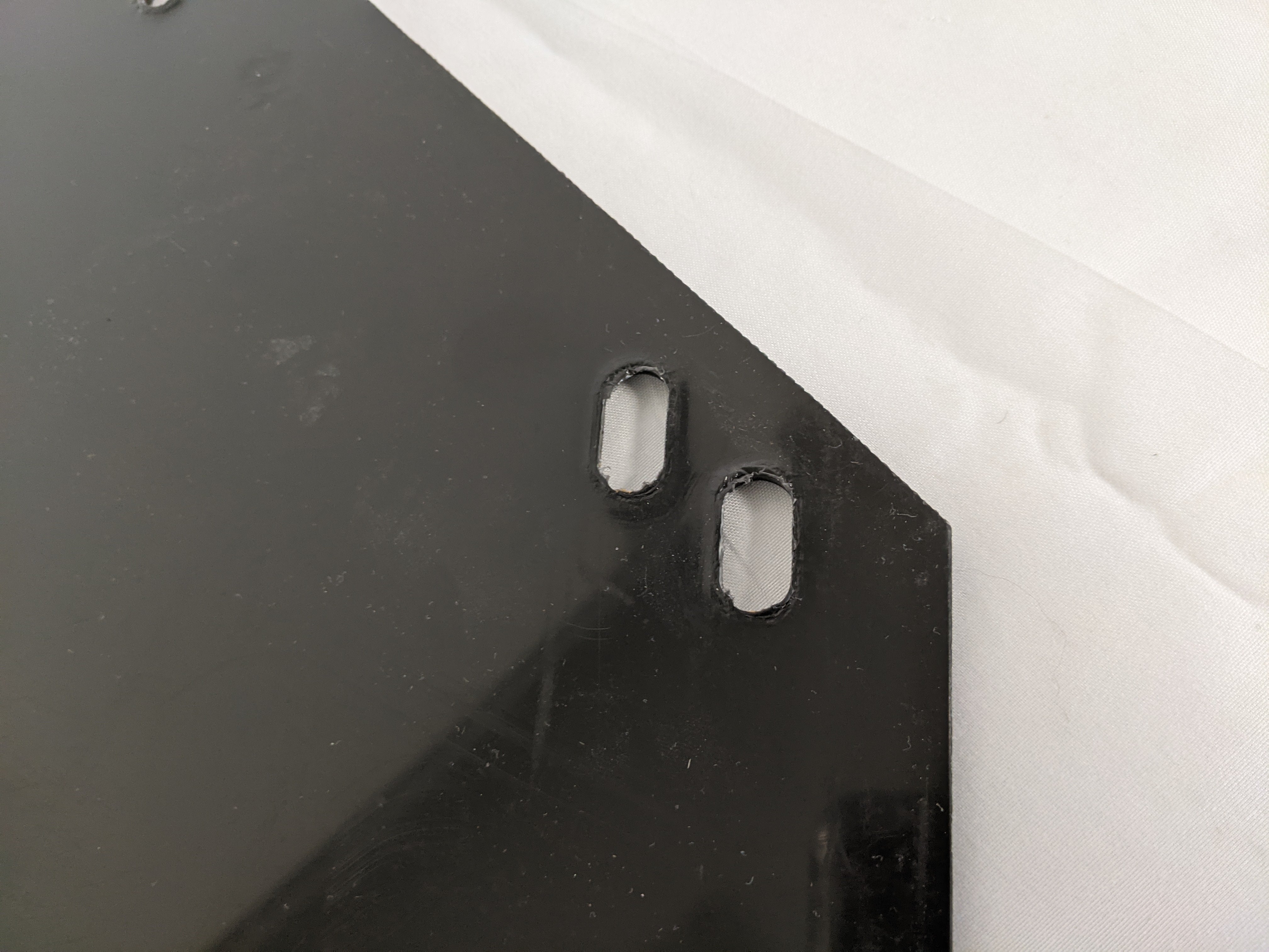 Used *Lot of 2* RH LH 30" Black Plastic Ang. Mudflap w/o Logo - P/N 22-69608-052 (9983395135804)