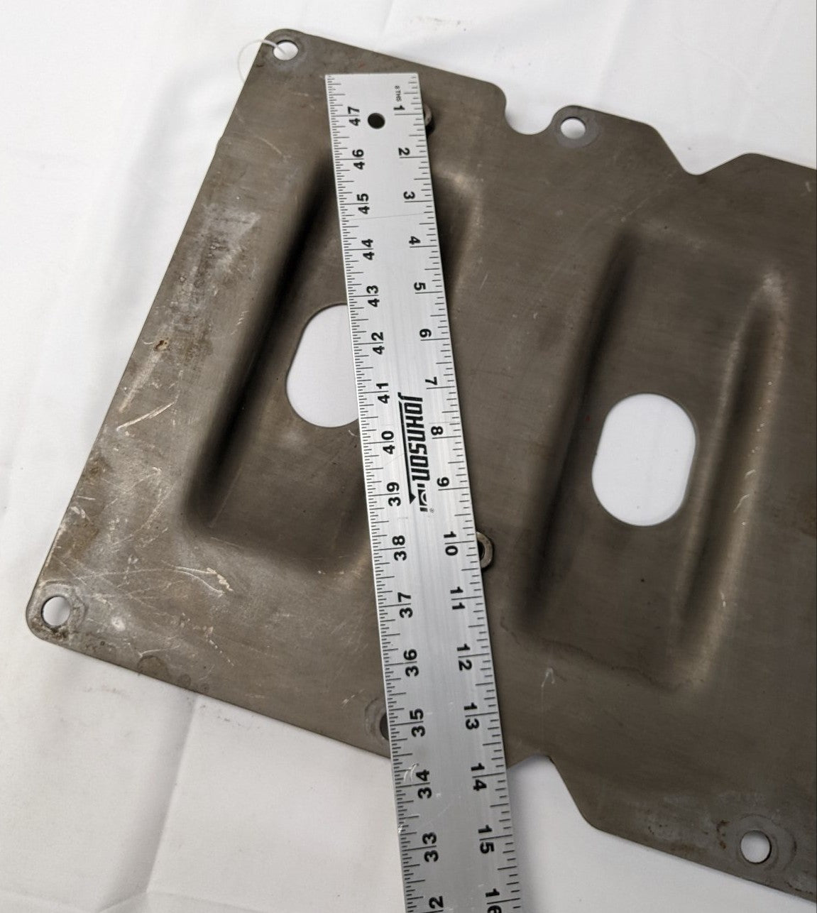Used Cummins ISX Block Stiffener Plate | P/N 3680425
