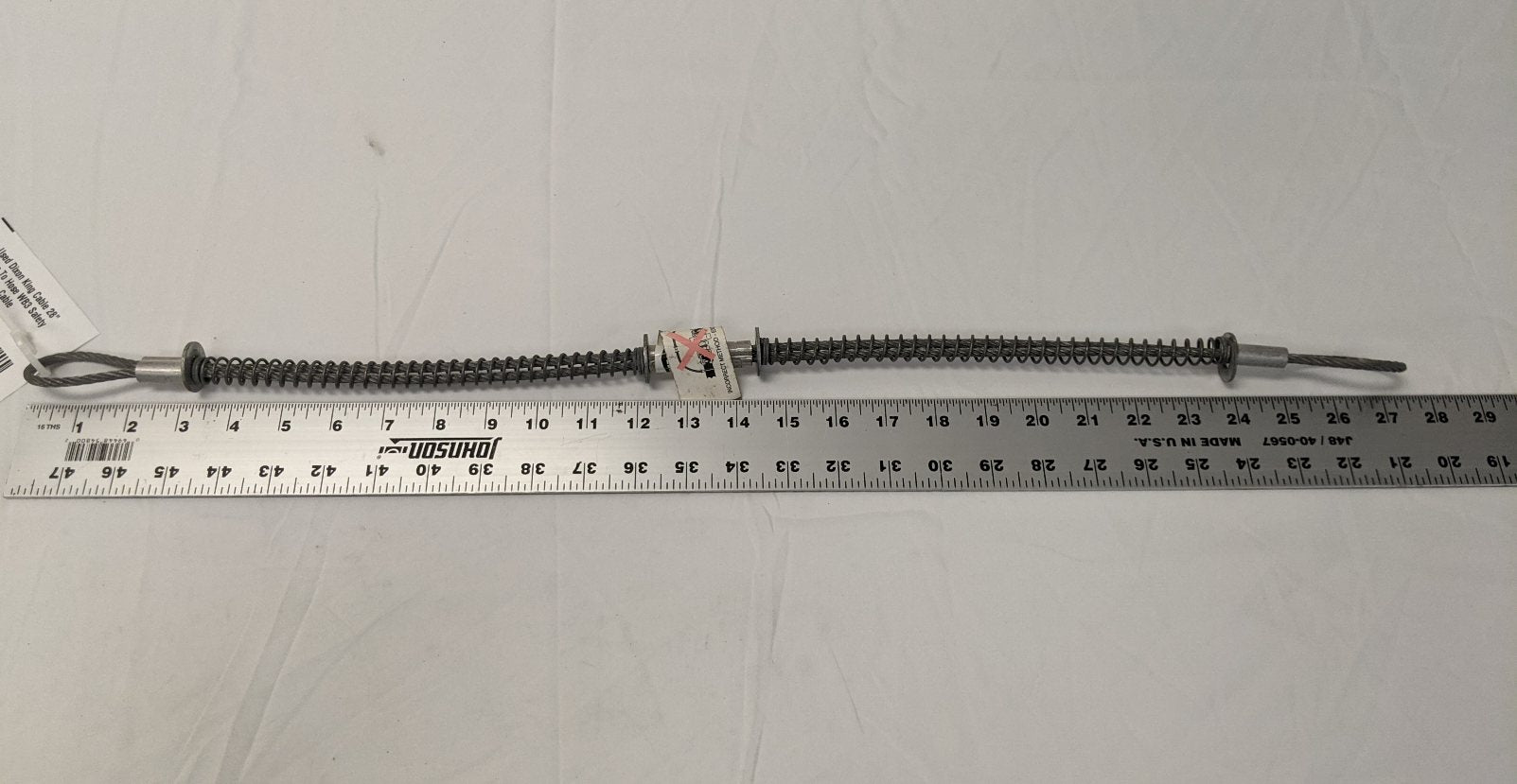 Dixon King Cable WB3 Safety Cable - 28" Hose to Hose Whip Check, 1/2"-2" ID