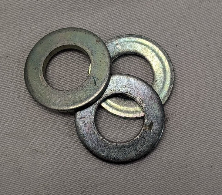 *Lot of 100* New 3/8" x 3/4" x 1/16" Zinc Plated Steel Washers