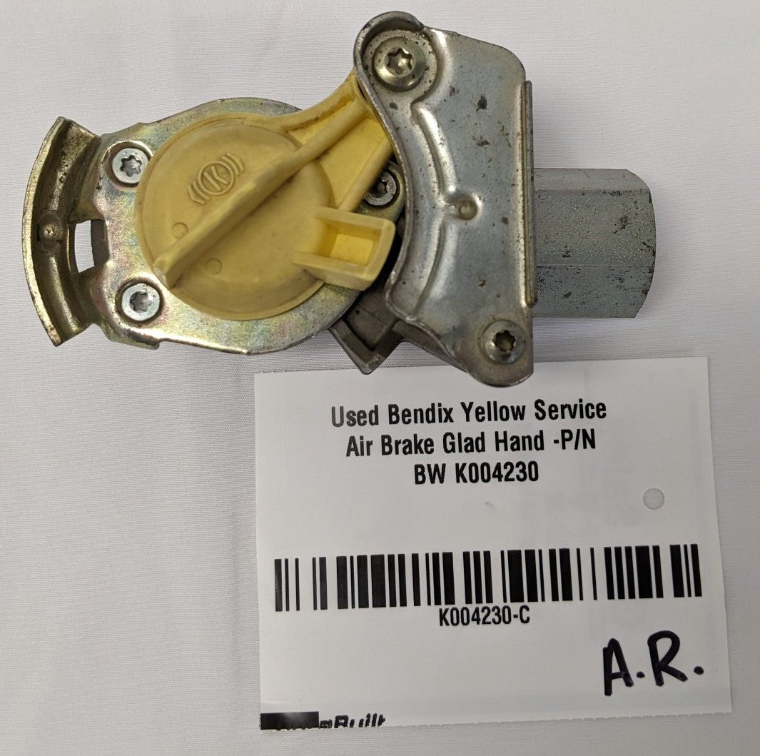 Used Bendix Yellow Service Air Brake Glad Hand -P/N BW K004230