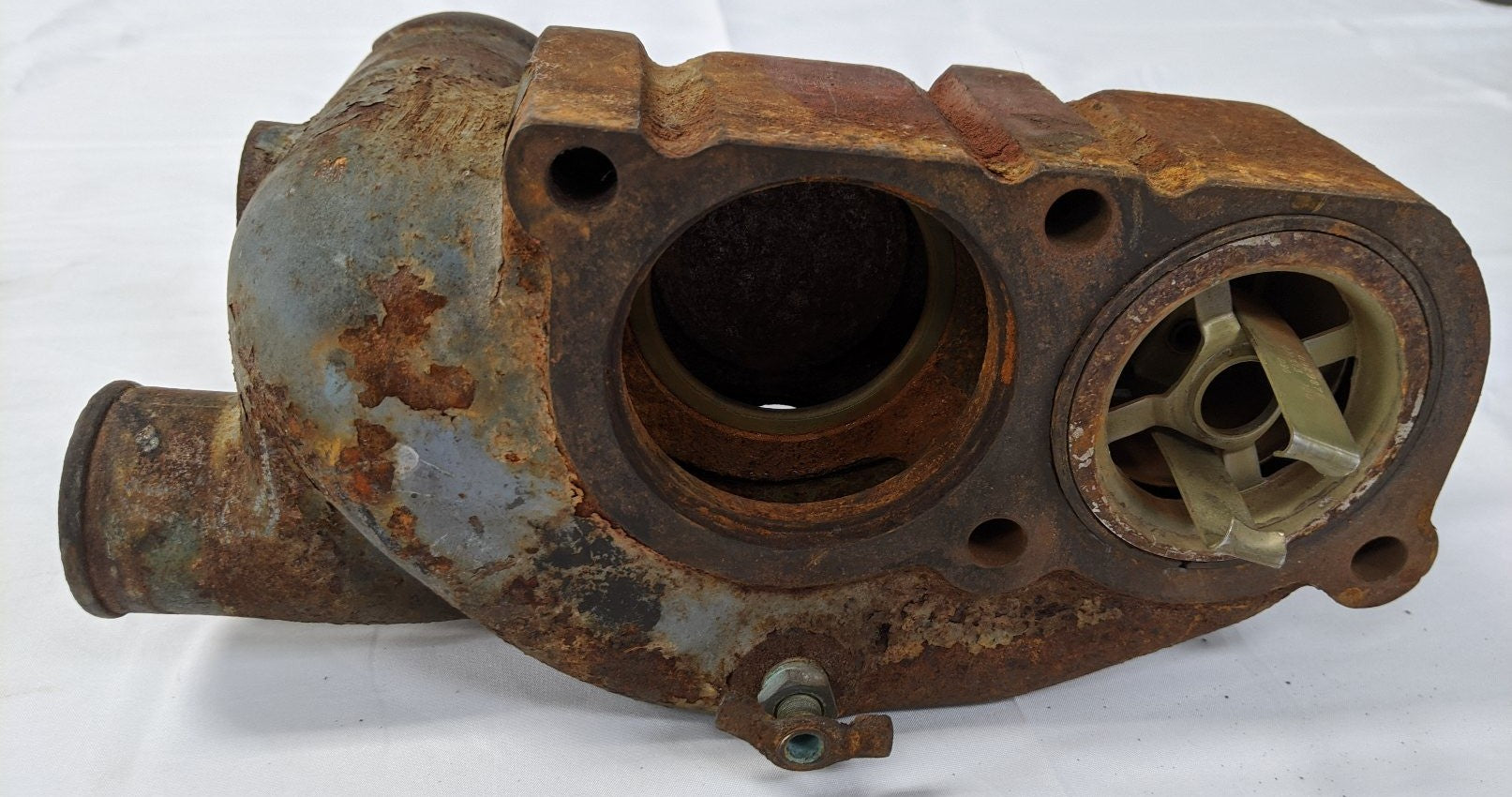 Used Detroit Series 60 Engine Water Thermostat Housing Cover - P/N DDE 08929728