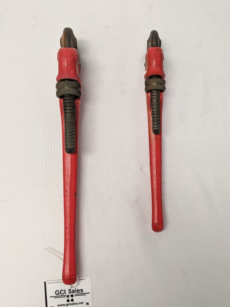 *Lot Of 2* Used Ridgid 14", 18" Steel Straight Pipe Wrenches