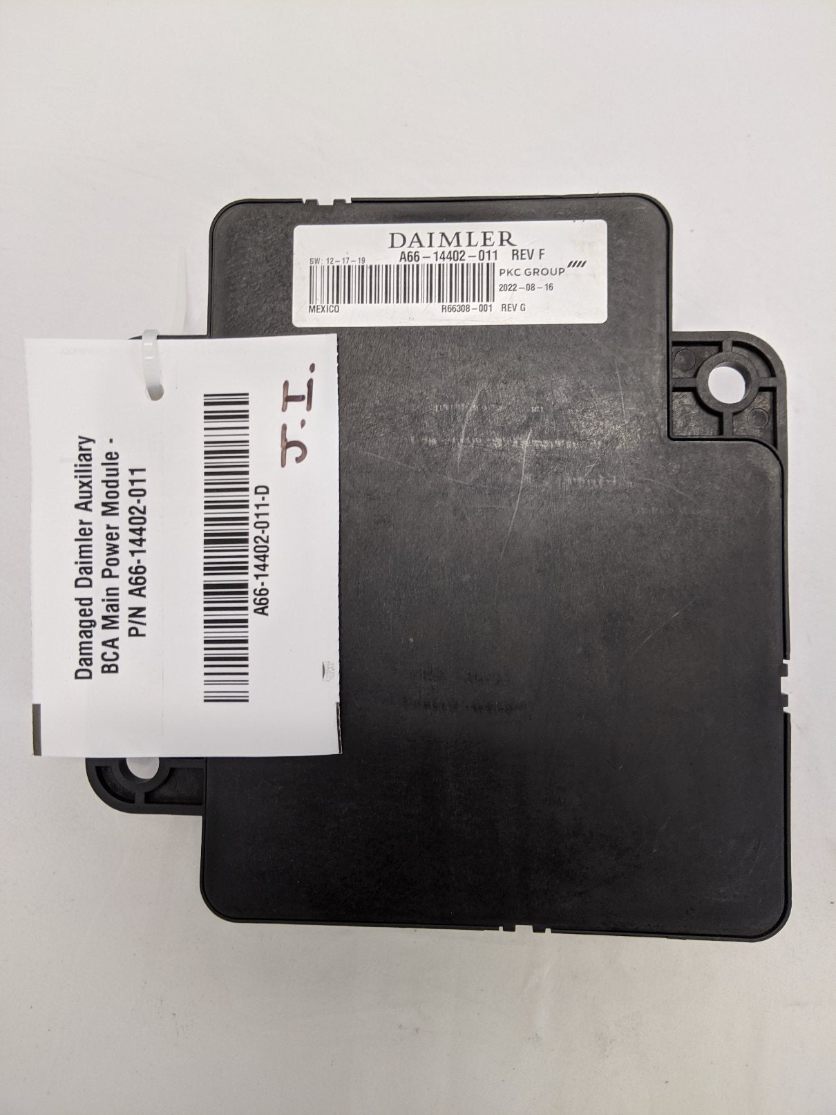 Damaged Daimler Auxiliary BCA Main Power Module - P/N A66-14402-011 (10173082894652)