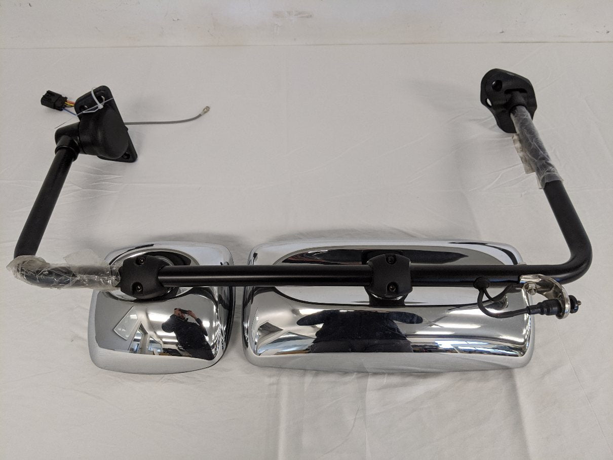 Used Freightliner M2 LH Remote Chrome Mirror - P/N  A22-74243-010 (9027671195964)