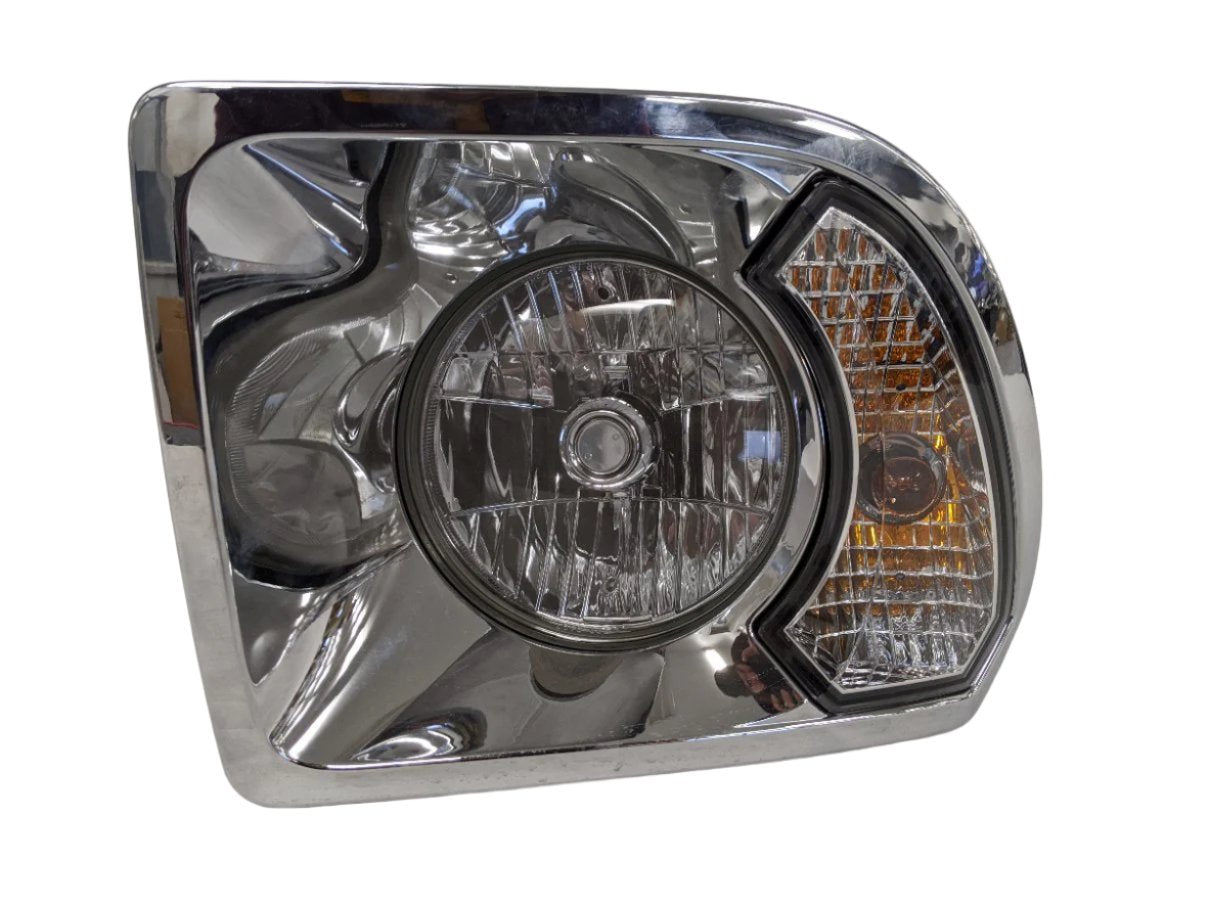 Damaged Freightliner 108SD & 114SD RH Chrome Bezel Headlamp - P/N A06-88632-007 (6636173131862)