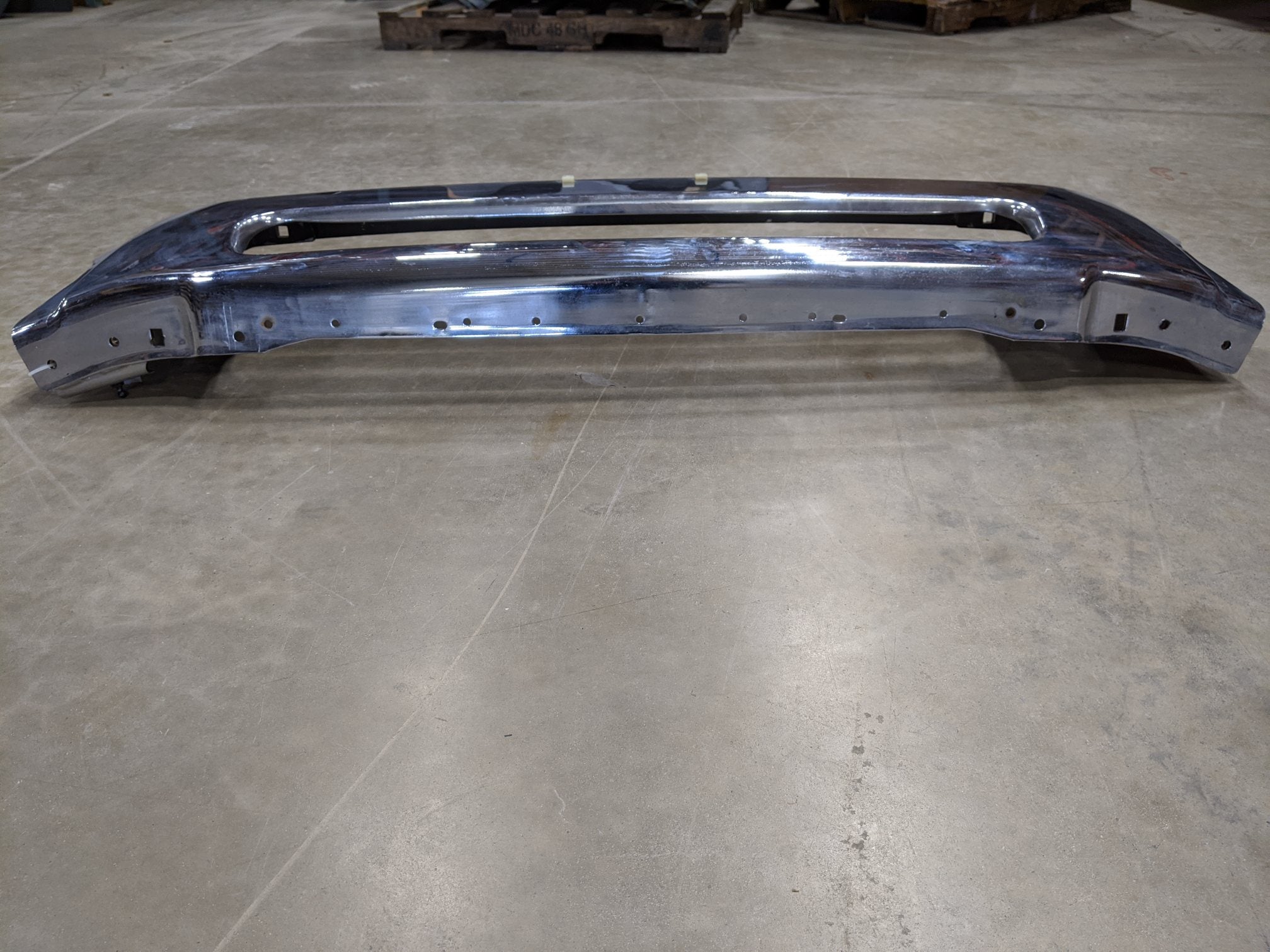 Used Freightliner M2 w/ License Chrome Center Bumper - P/N  A21-28184-003 (6715863597142)