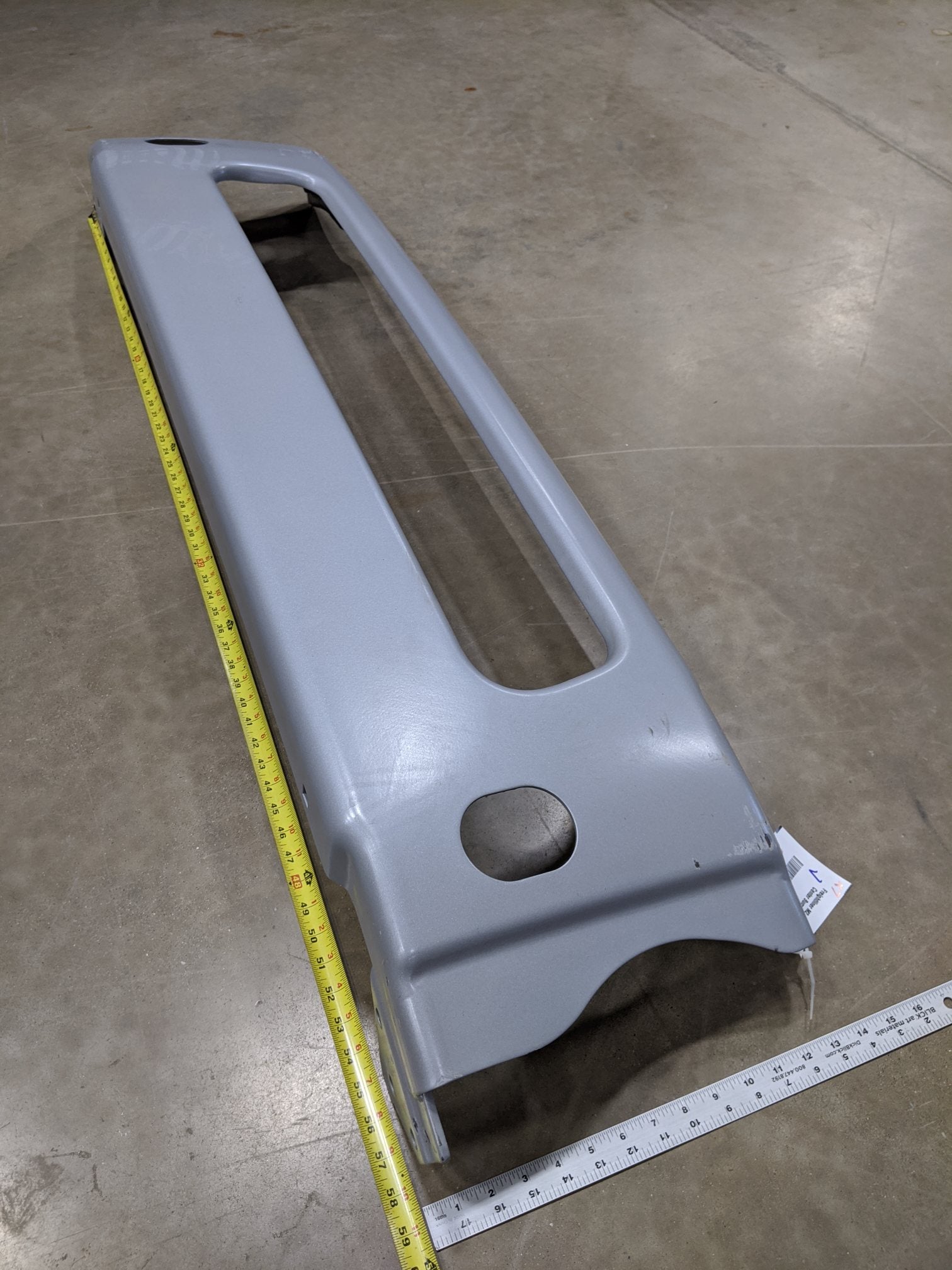 Freightliner M2 Gray Steel Center Bumper Piece - P/N A21-28386-016 (9059284812092)