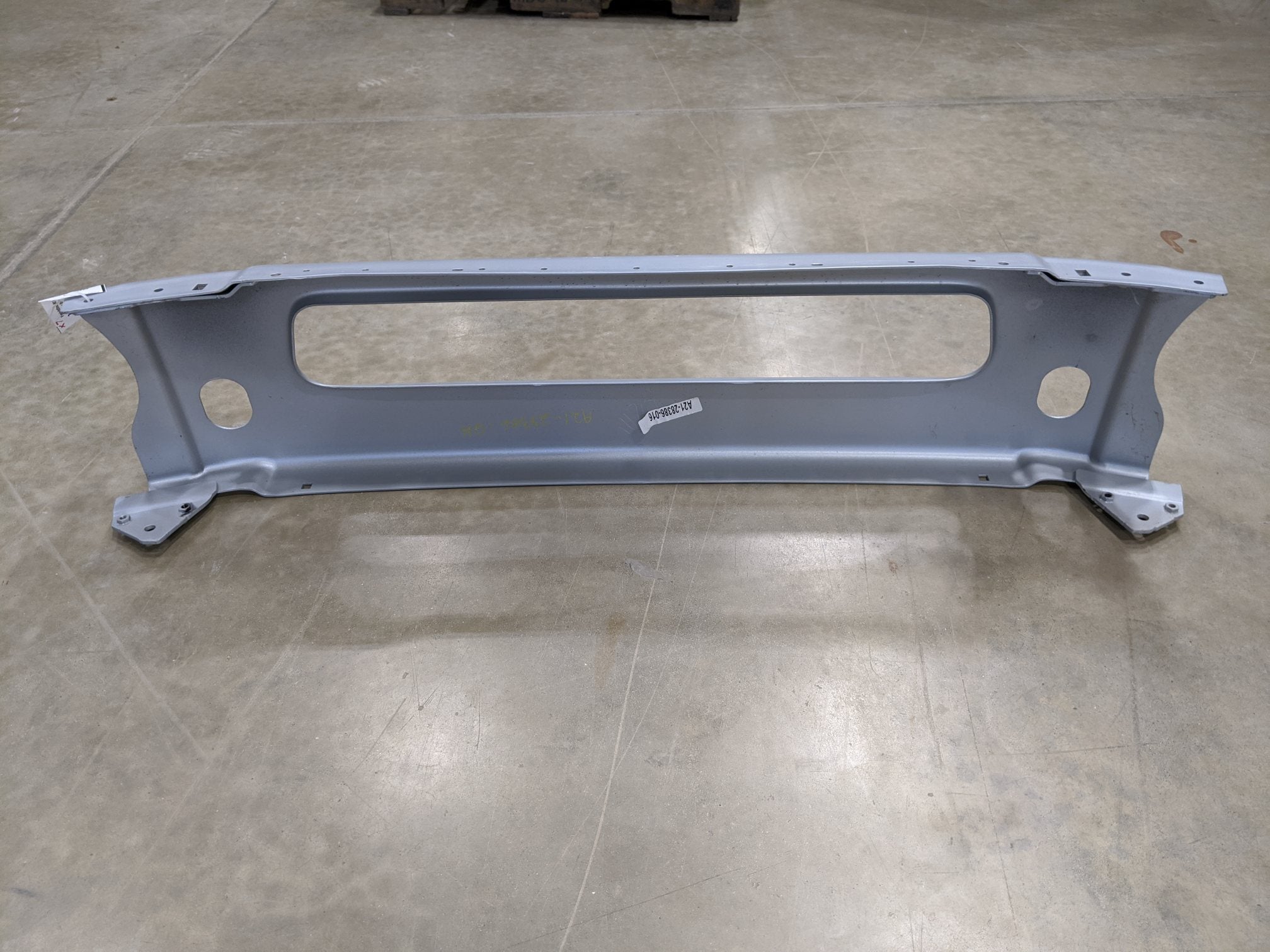 Freightliner M2 Gray Steel Center Bumper Piece - P/N A21-28386-016