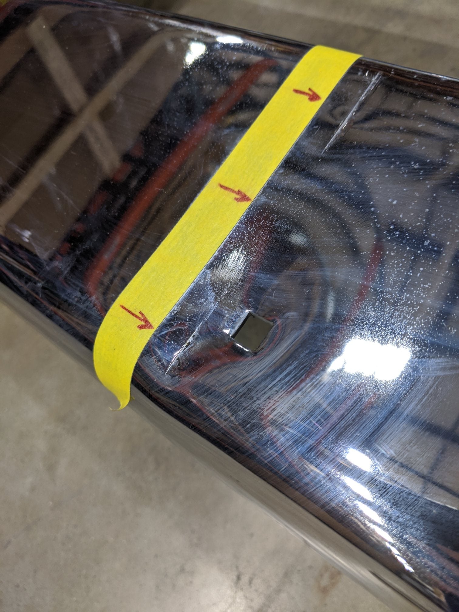 *Dented* Freightliner M2 License Plate Chrome Center Bumper - P/N  A21-28177-003 (9059396682044)