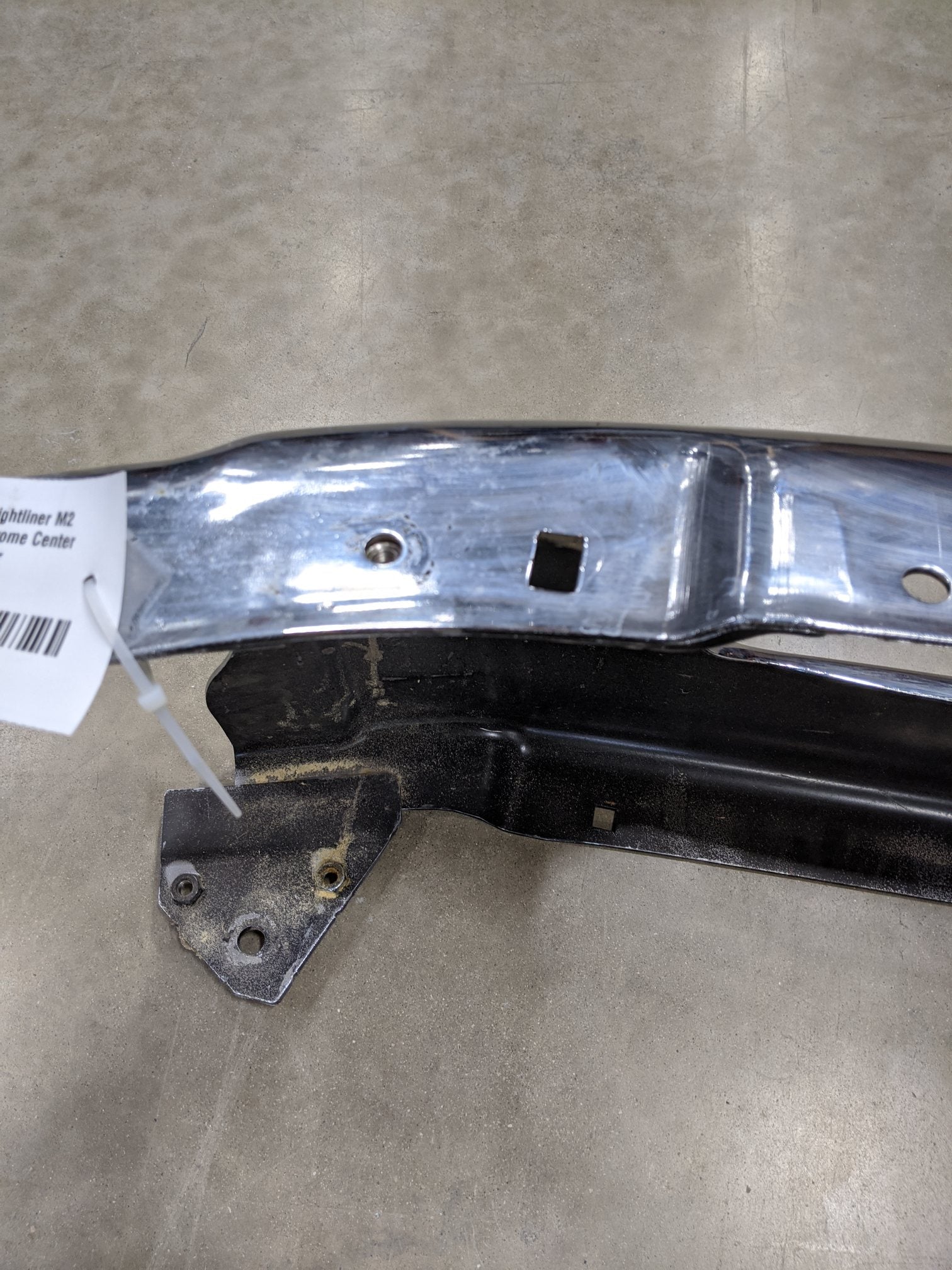 *Dented* Freightliner M2 License Plate Chrome Center Bumper - P/N  A21-28177-003 (9059396682044)