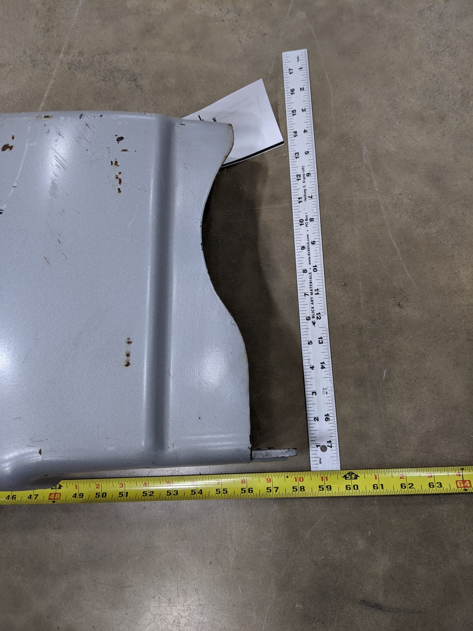 *Mis-drilled* Freightliner M2 Argent Silver Center Bumper - P/N  A21-28177-006 (9073706271036)