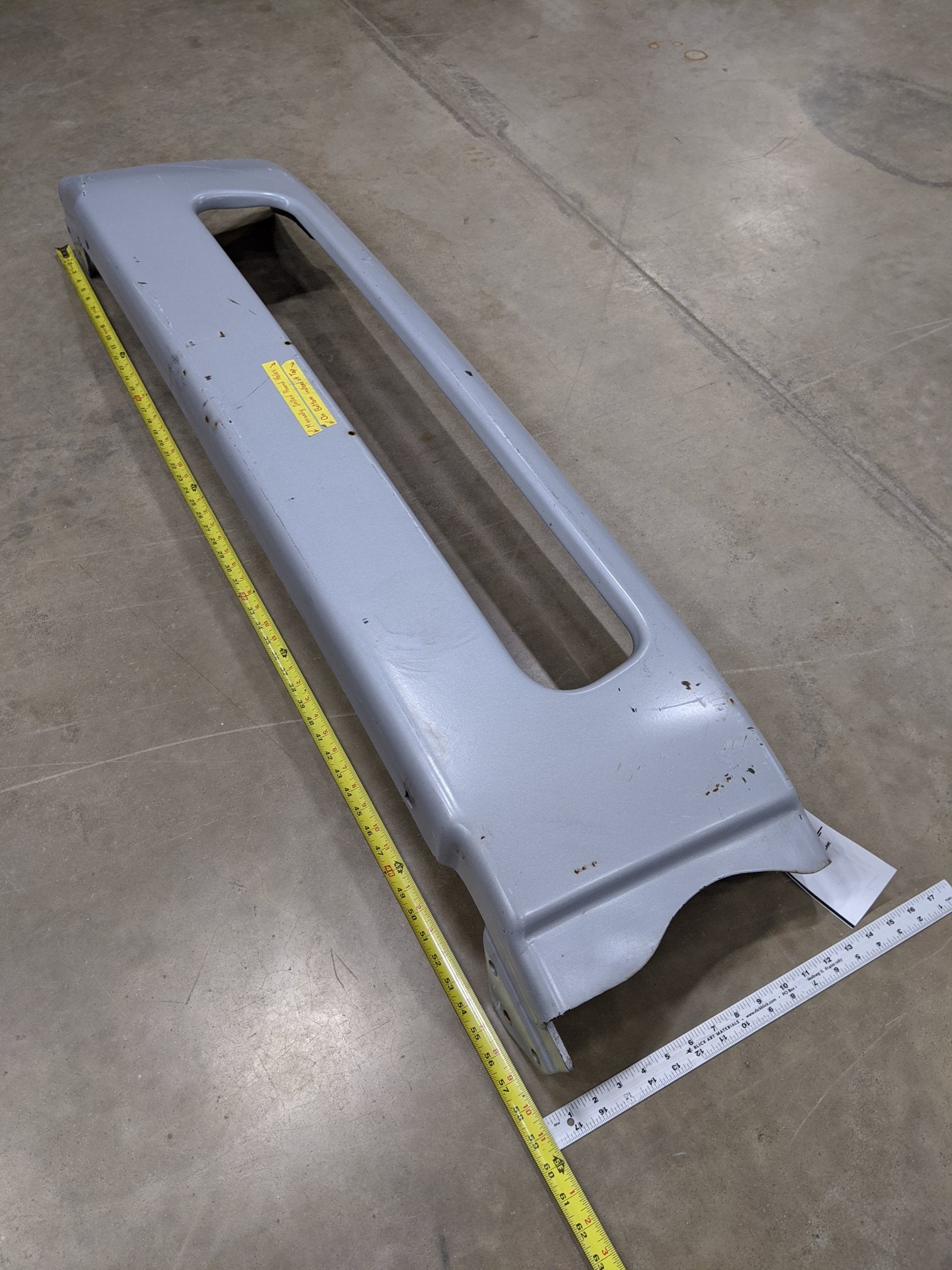 *Mis-drilled* Freightliner M2 Argent Silver Center Bumper - P/N  A21-28177-006 (9073706271036)