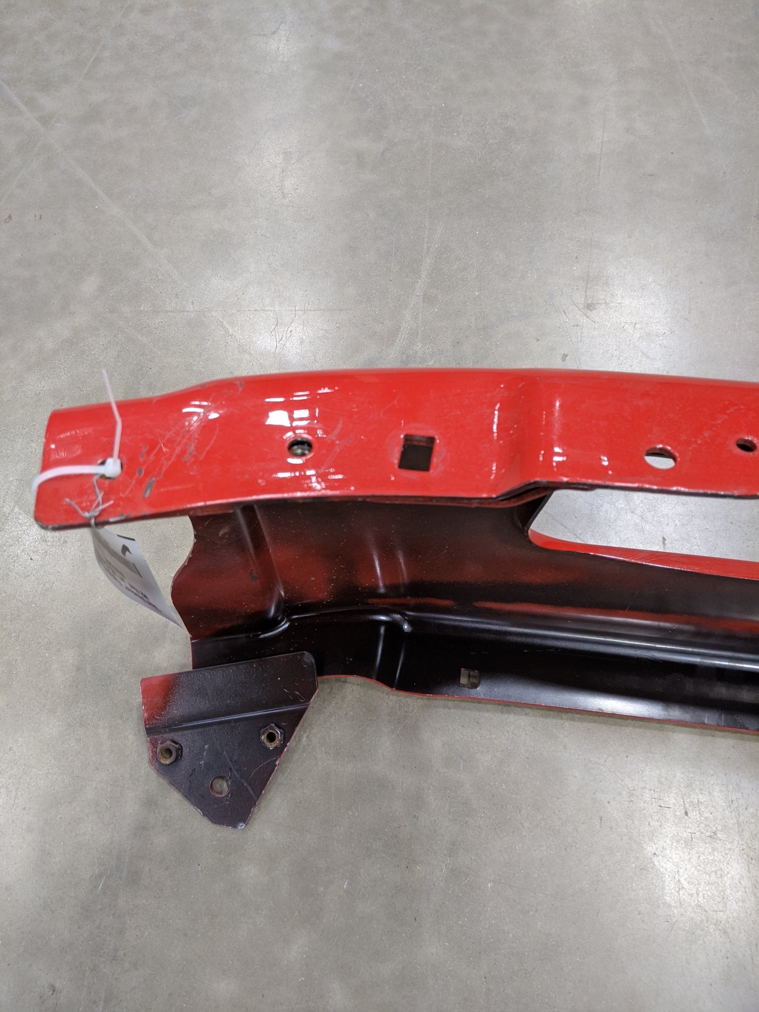 *Bent Bracket* Freightliner M2 Red  w/ License Center Bumper - P/N A21-28177-010 (6742985572438)