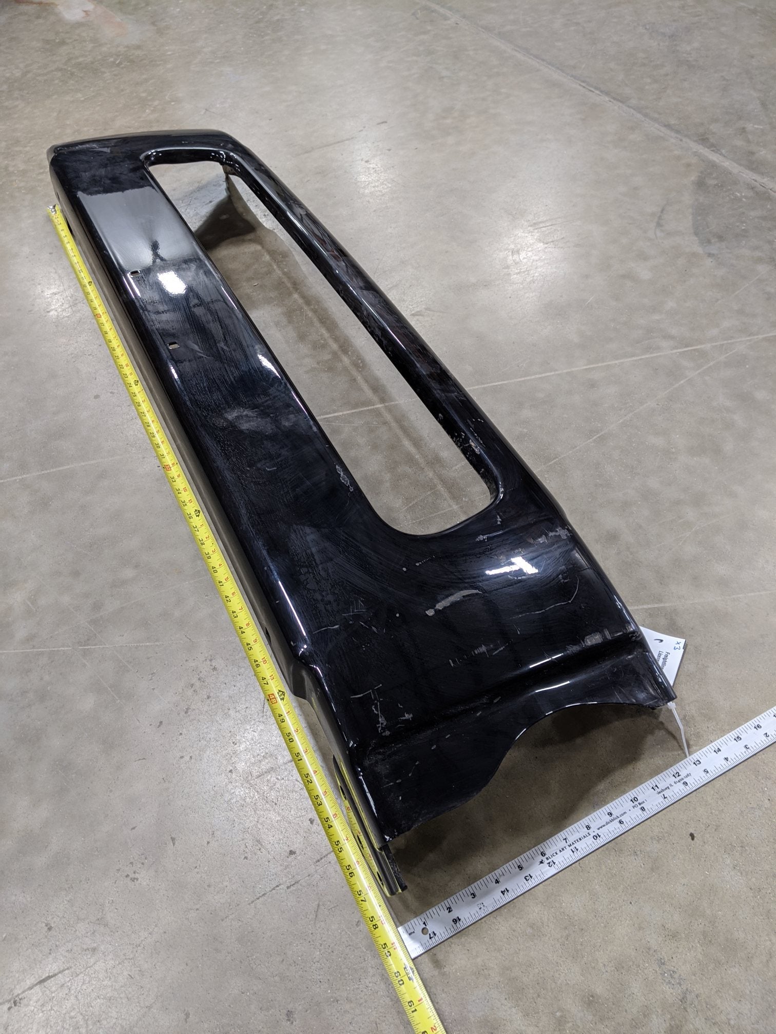 Freightliner M2 Black  w/ License Center Bumper - P/N A21-28177-010 (9073708073276)