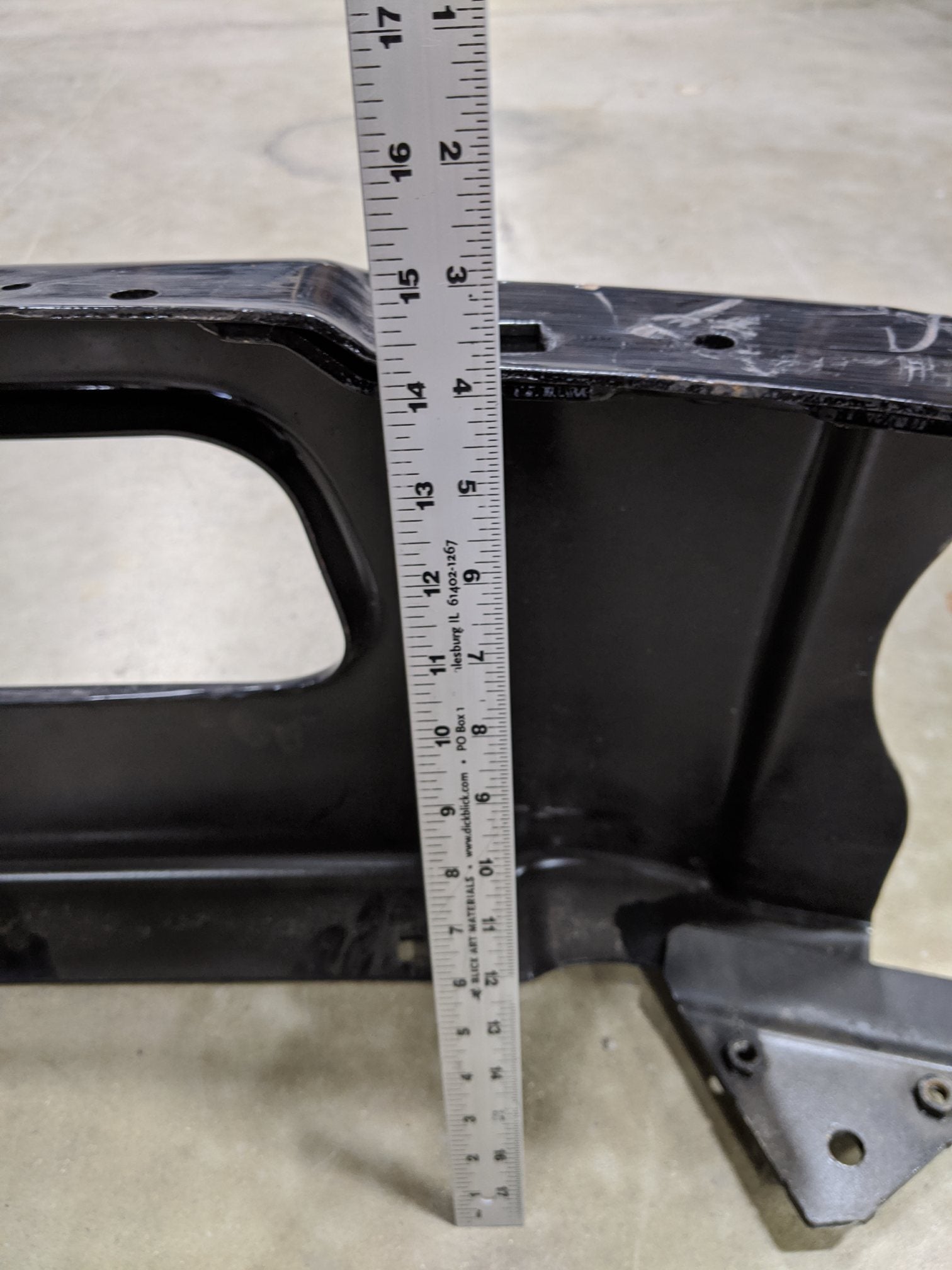 Freightliner M2 Black  w/ License Center Bumper - P/N A21-28177-010 (9073708073276)