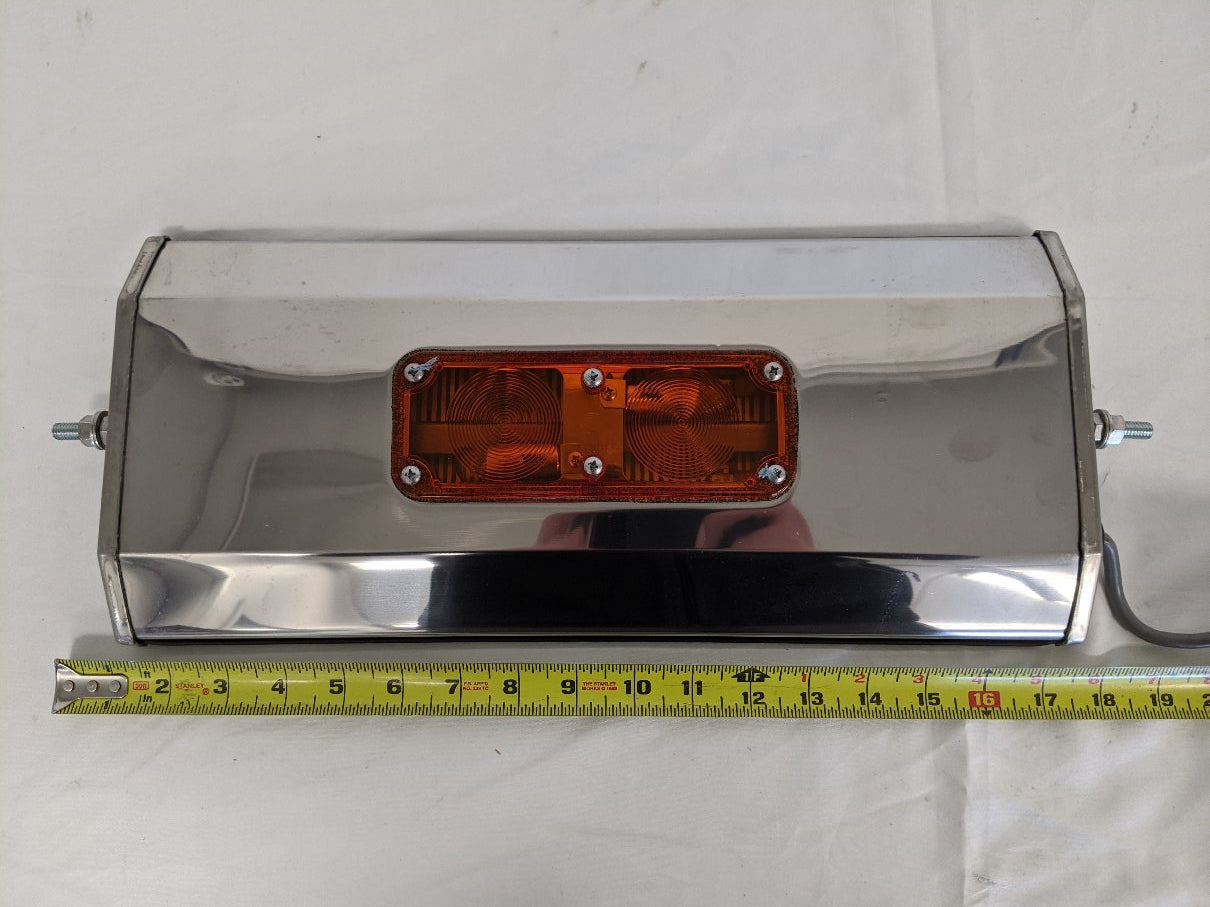 Freightliner 7" x 16" Heated West Coast SS Mirror w/ Light - P/N  A22-67191-002 (4017902911574)