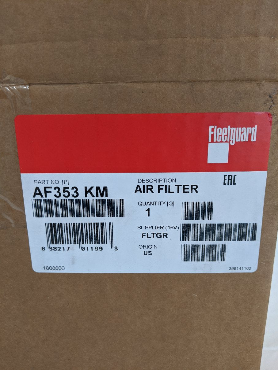 Fleetguard Engine Air Cleaner Filter Element - P/N FG AF353 KM (9119648383292)