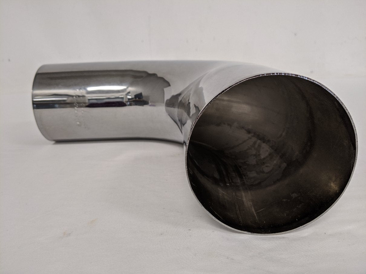 Freightliner Polished Super Duty Sleeper Exhaust Elbow Pipe - P/N 04-31802-002 (9122681585980)