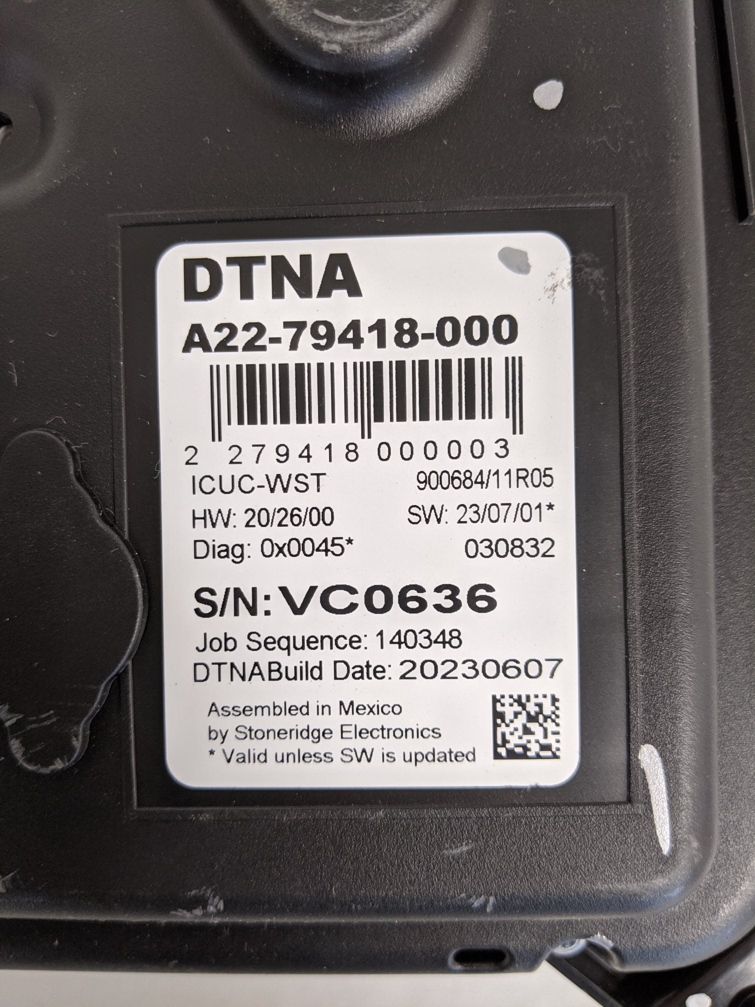 Used Western Star 49X/47X MPH Speedometer Sound ICUC Cluster - P/N A22-79418-000 (9136451322172)