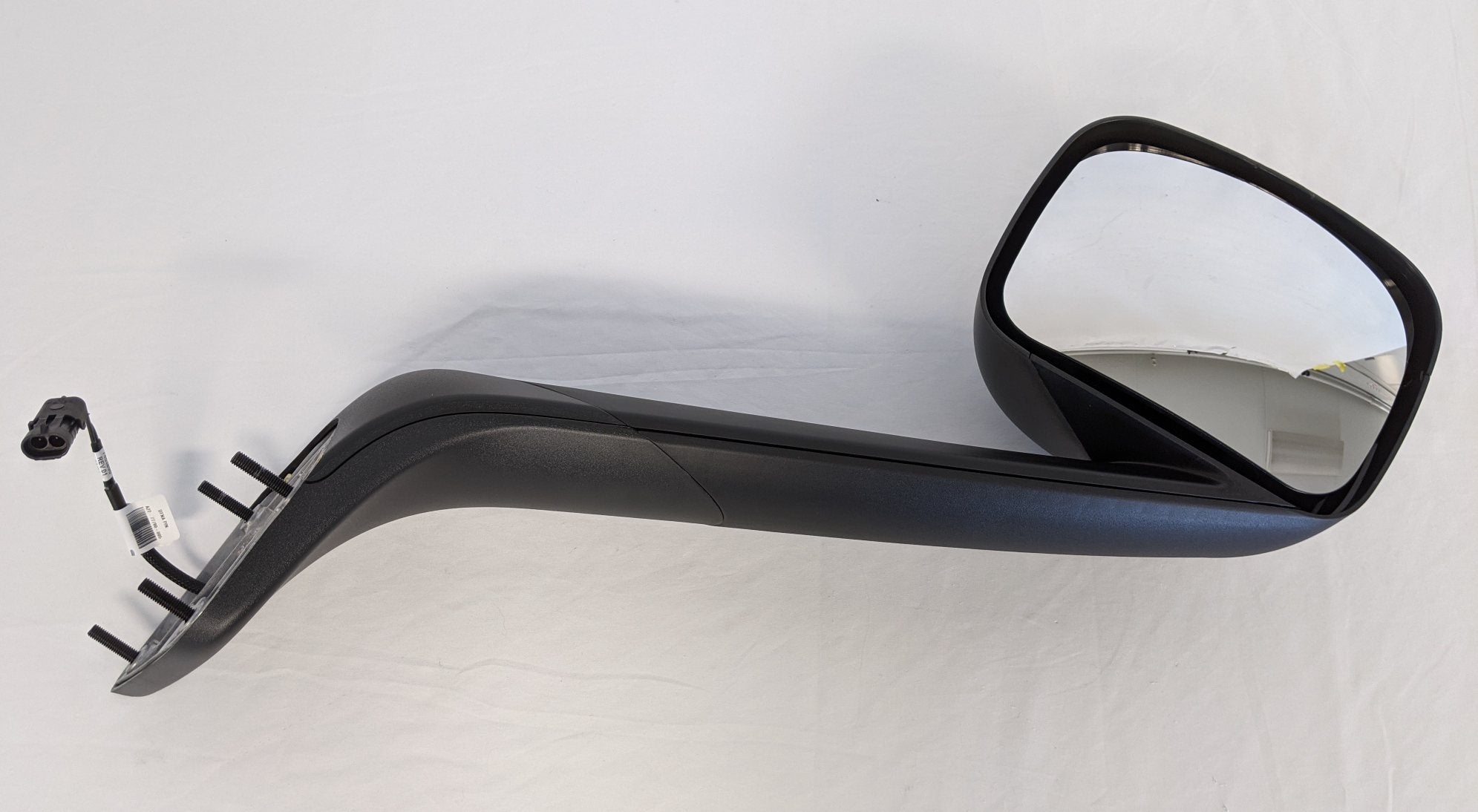 Freightliner Cascadia P4 RH Long Black Convex Hood Mirror - P/N A22-77790-005 (9140074512700)