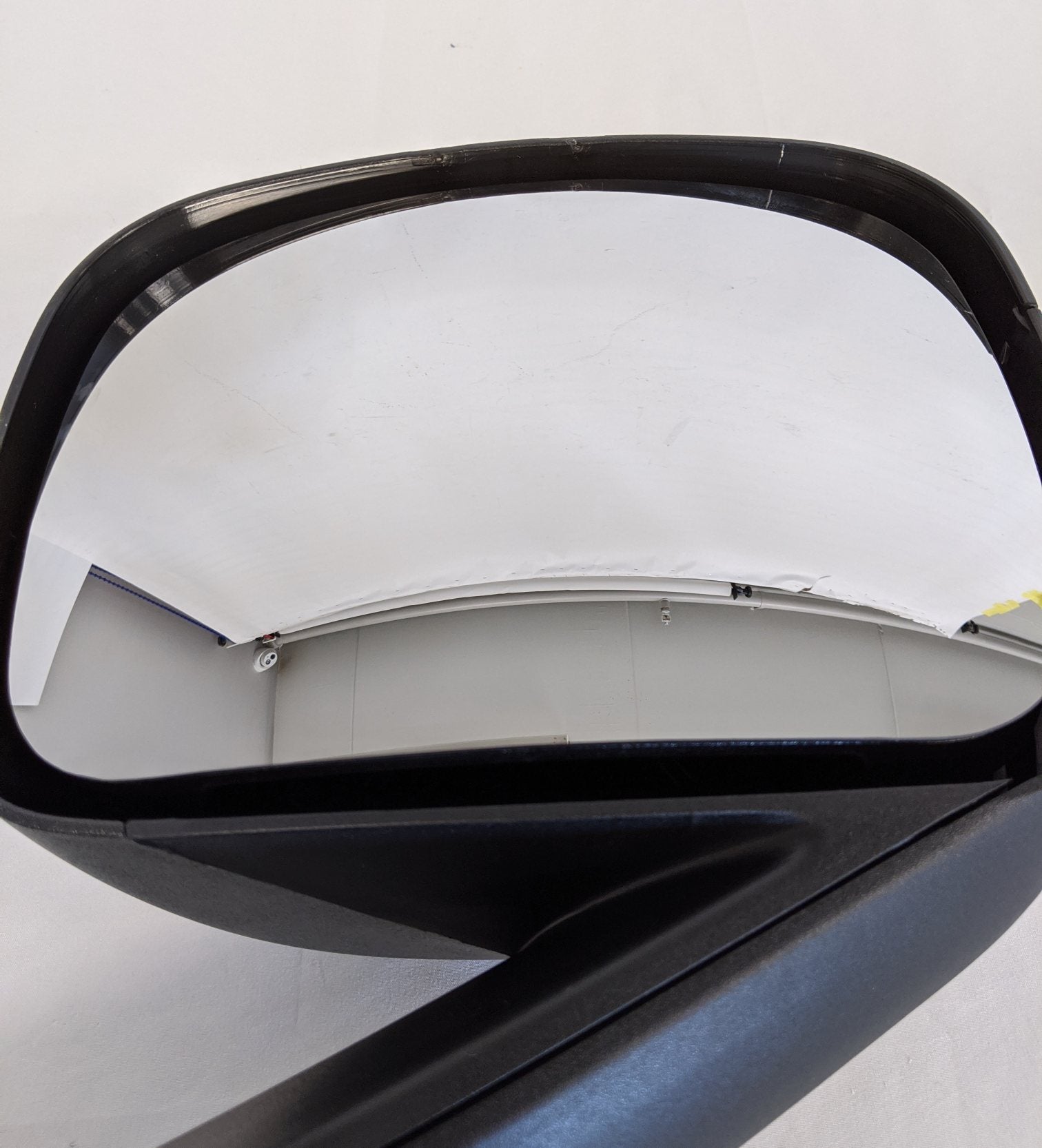 Freightliner Cascadia P4 RH Long Black Convex Hood Mirror - P/N A22-77790-005 (9140074512700)