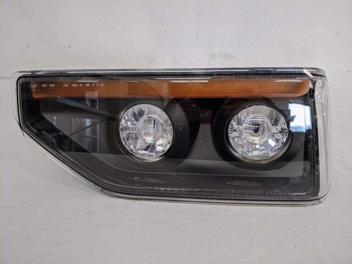 Damaged Western Star 47X / 49X SFA LH LED Amber Headlamp - P/N A66-10227-020 (9186676998460)